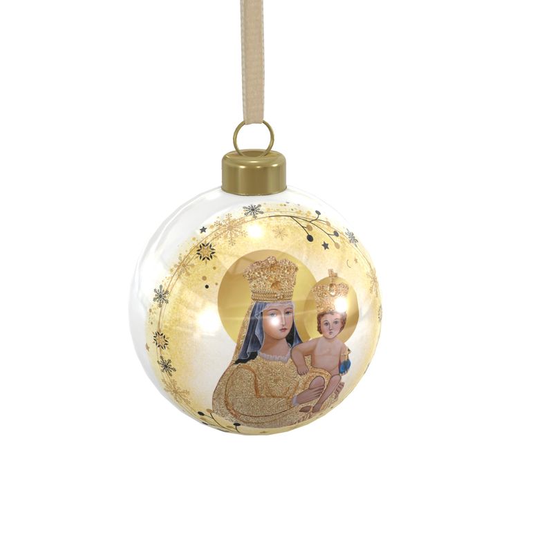 Our Lady of Prompt Succor Bone China Christmas Tree Ornament