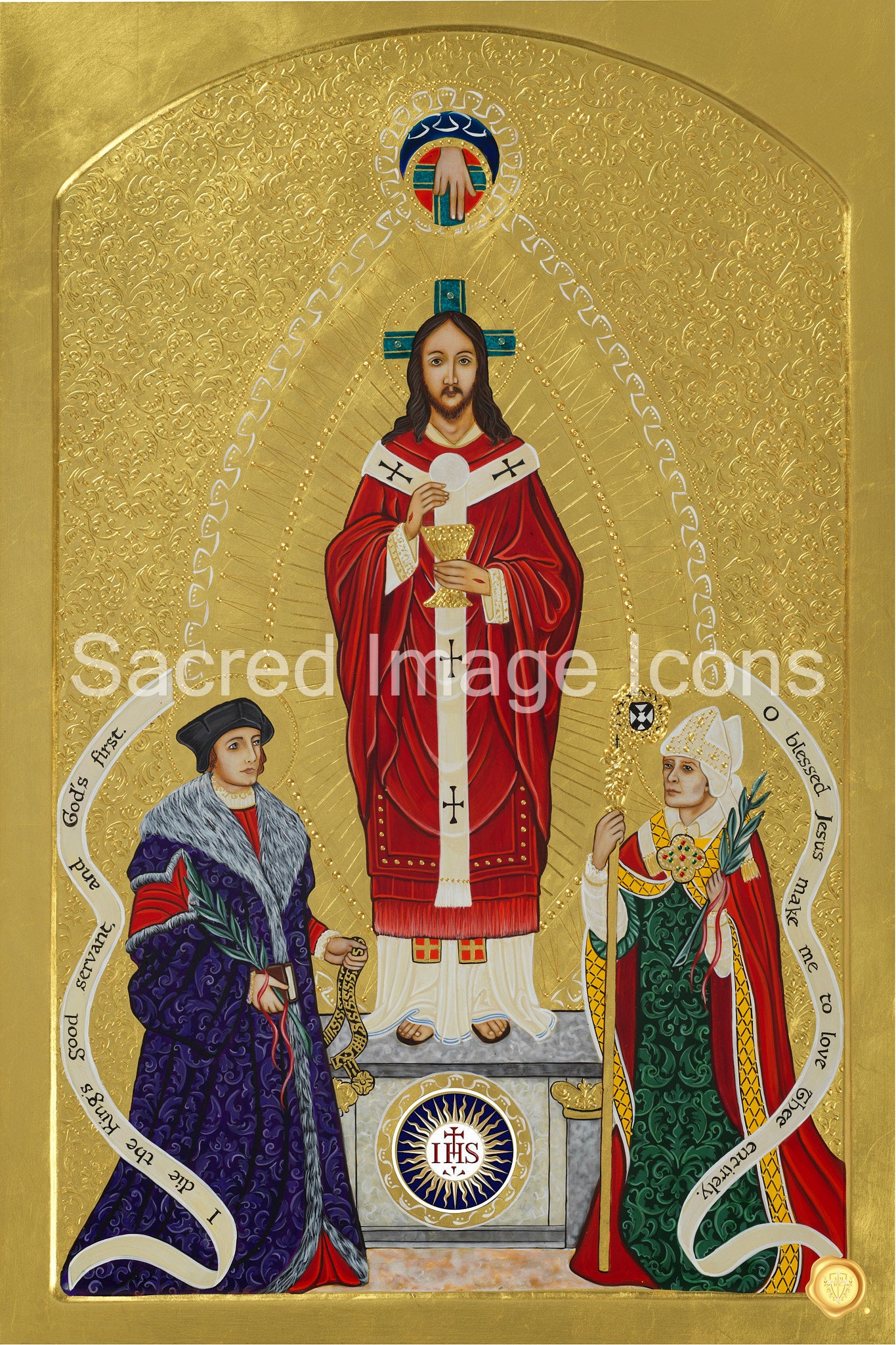 Christ the High Priest, Saint Thomas More, St. Columba Icon Print