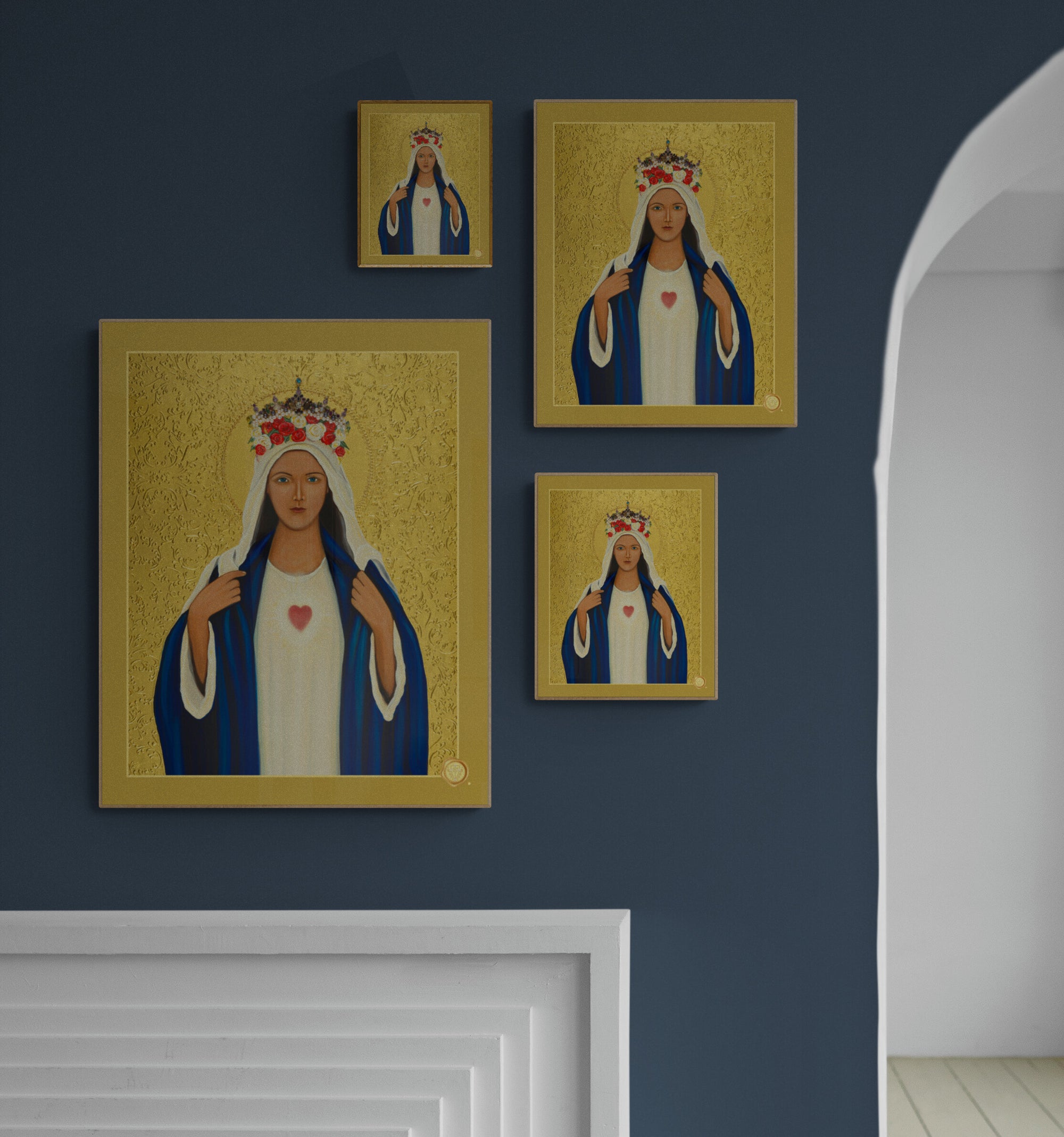 Immaculate Heart of Mary Icon Print