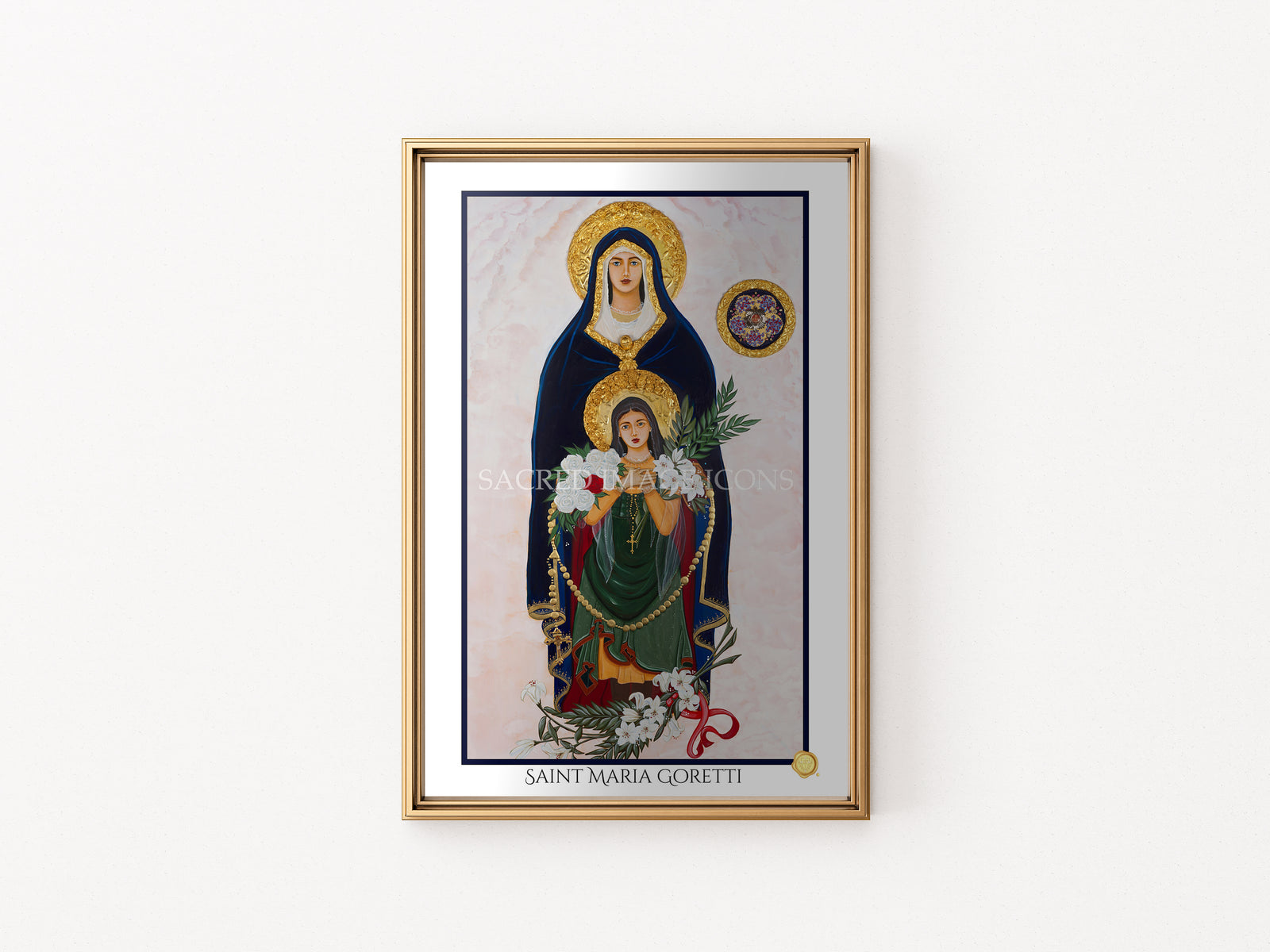 Saint Maria Goretti - Virgin and Martyr Icon Print