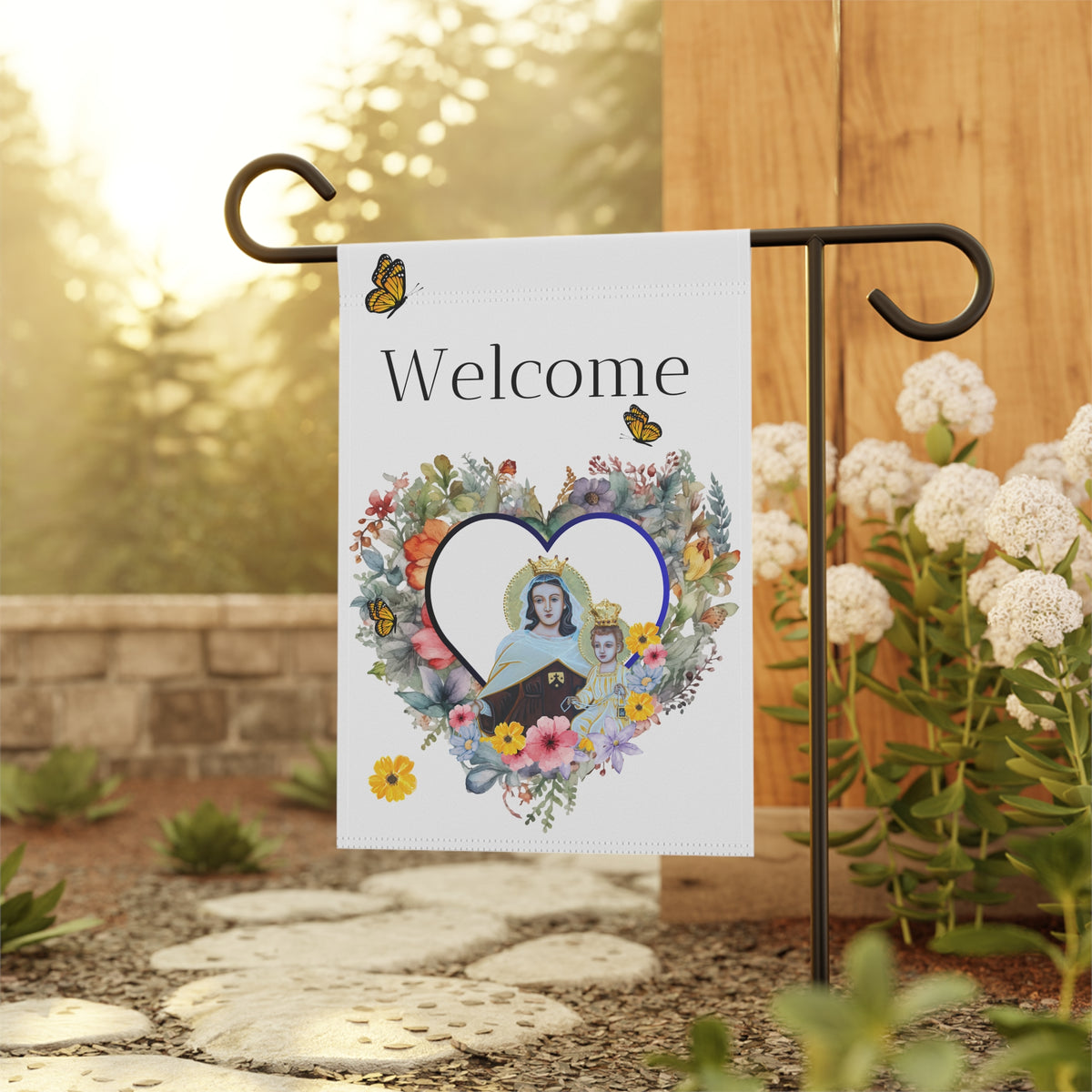 Our Lady of Mt Carmel Garden Flag