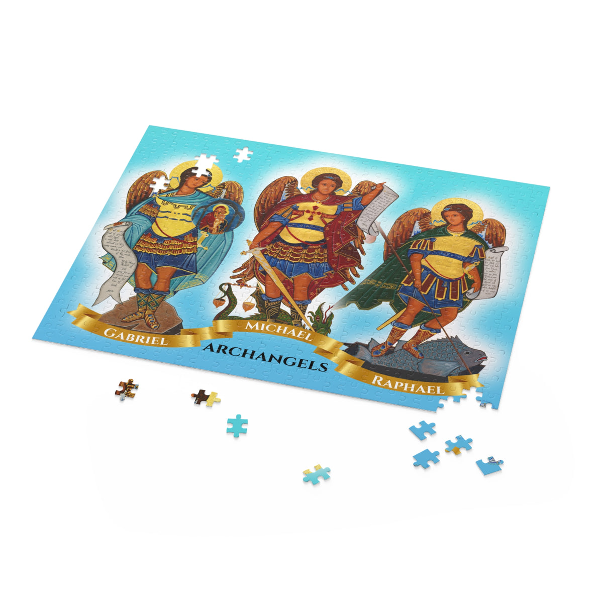 The Archangels Puzzle - Michael, Gabriel &amp; Raphael (120, 252, 500-Piece)