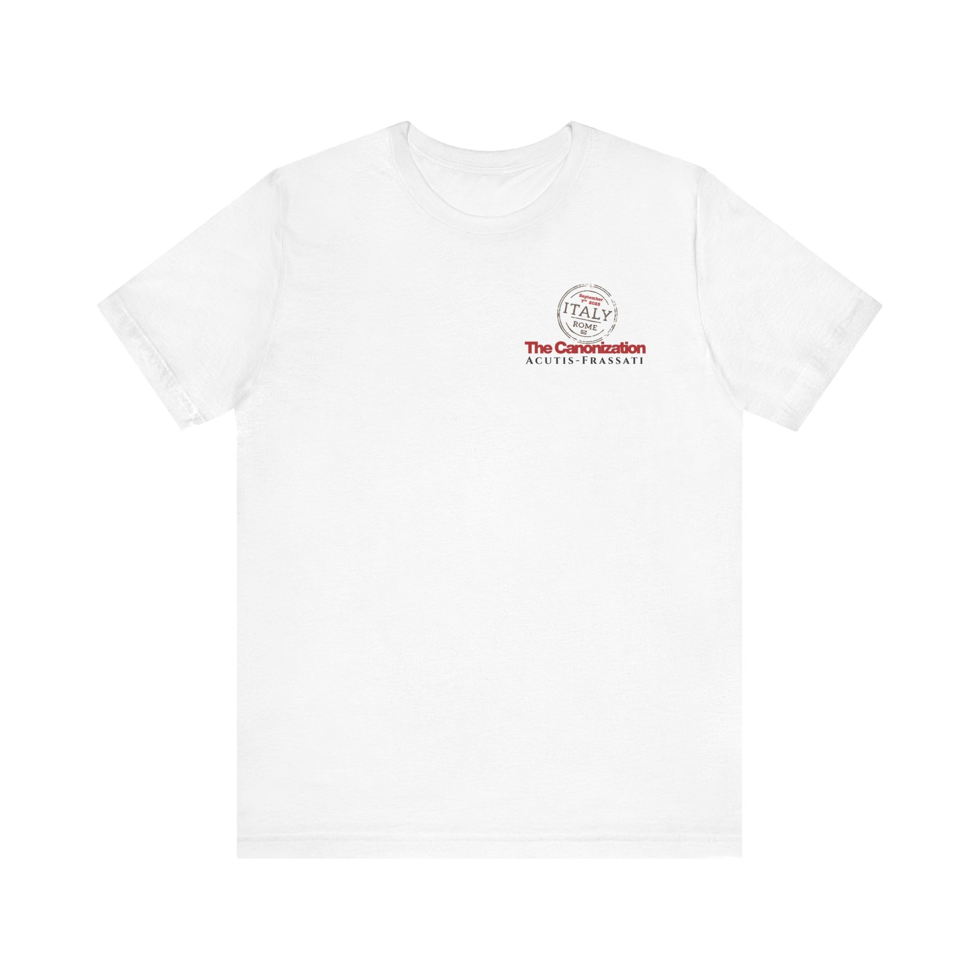 Canonization Commemoration Tee Shirt for Carlo Acutis and Pier Giorgio Frassati