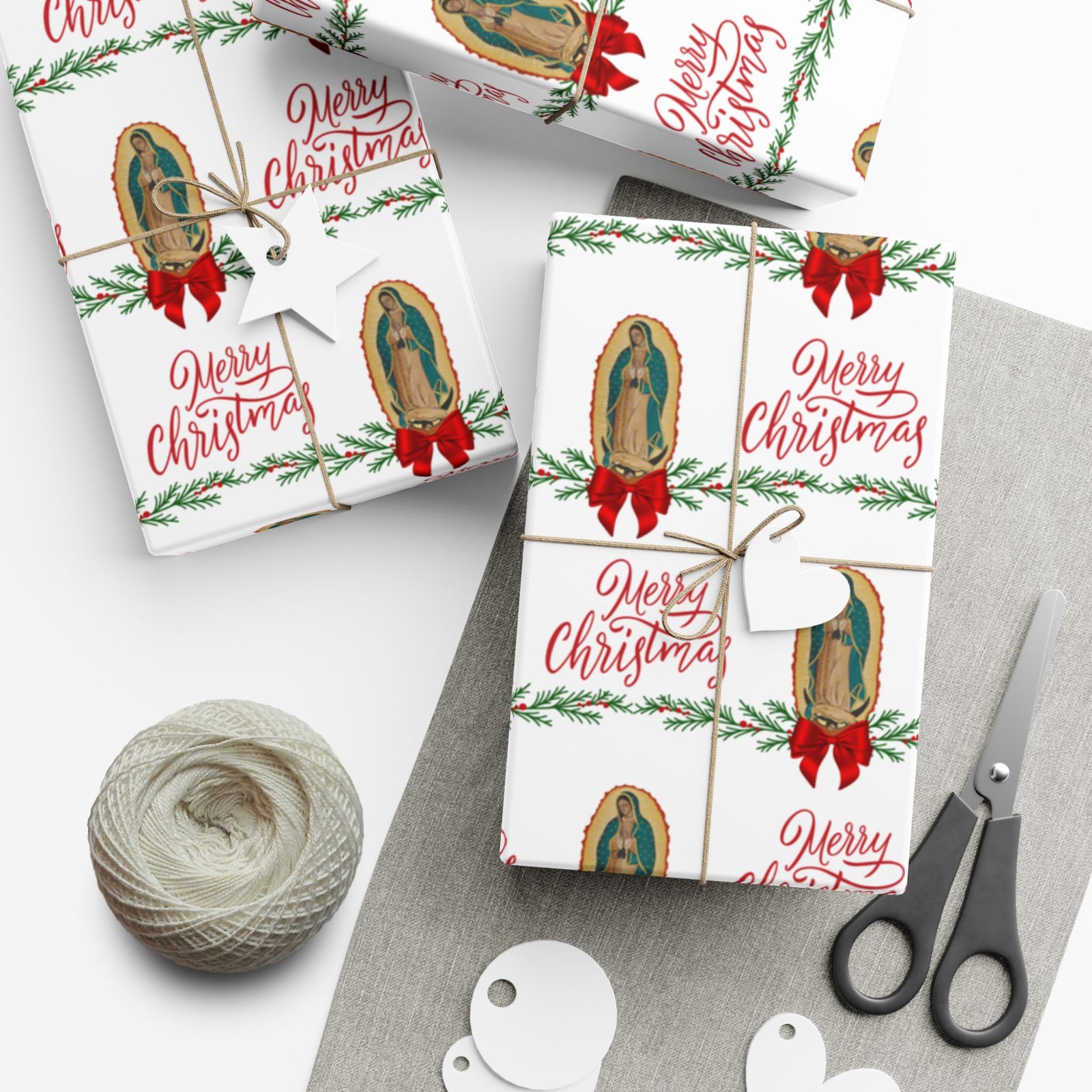 Gift Wrapping Paper - Our Lady of Guadalupe Christmas- Roll