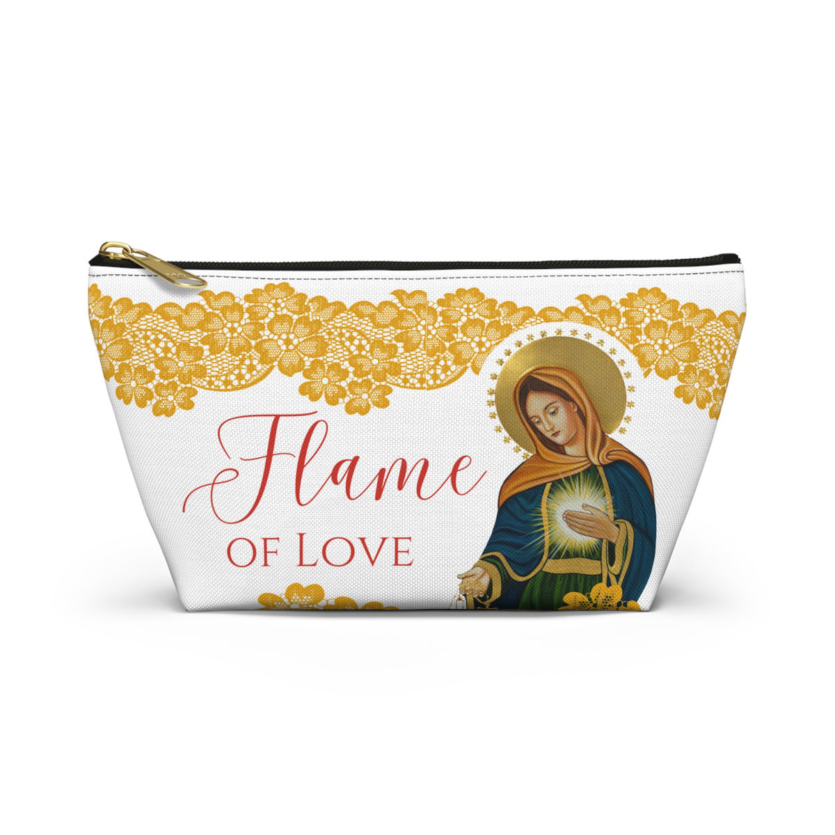 Flame of Love Adoration / Chapel Veil /  Adoration  Pouch