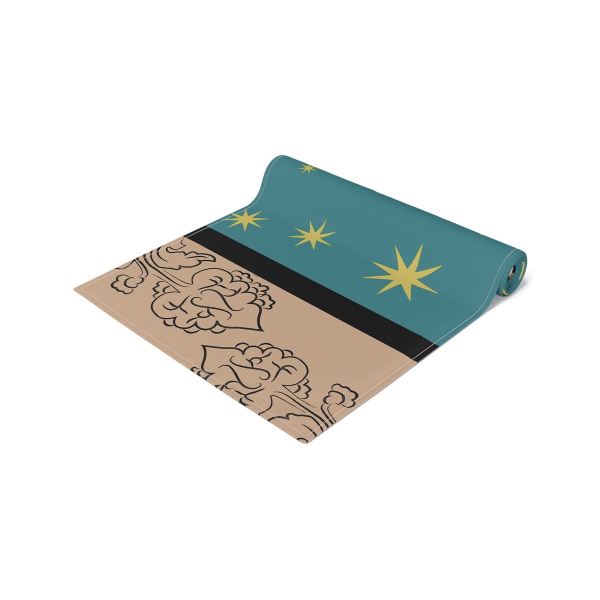 Our Lady of Guadalupe&#39;s Mantle Table Runner in Cotton Twill or Poly