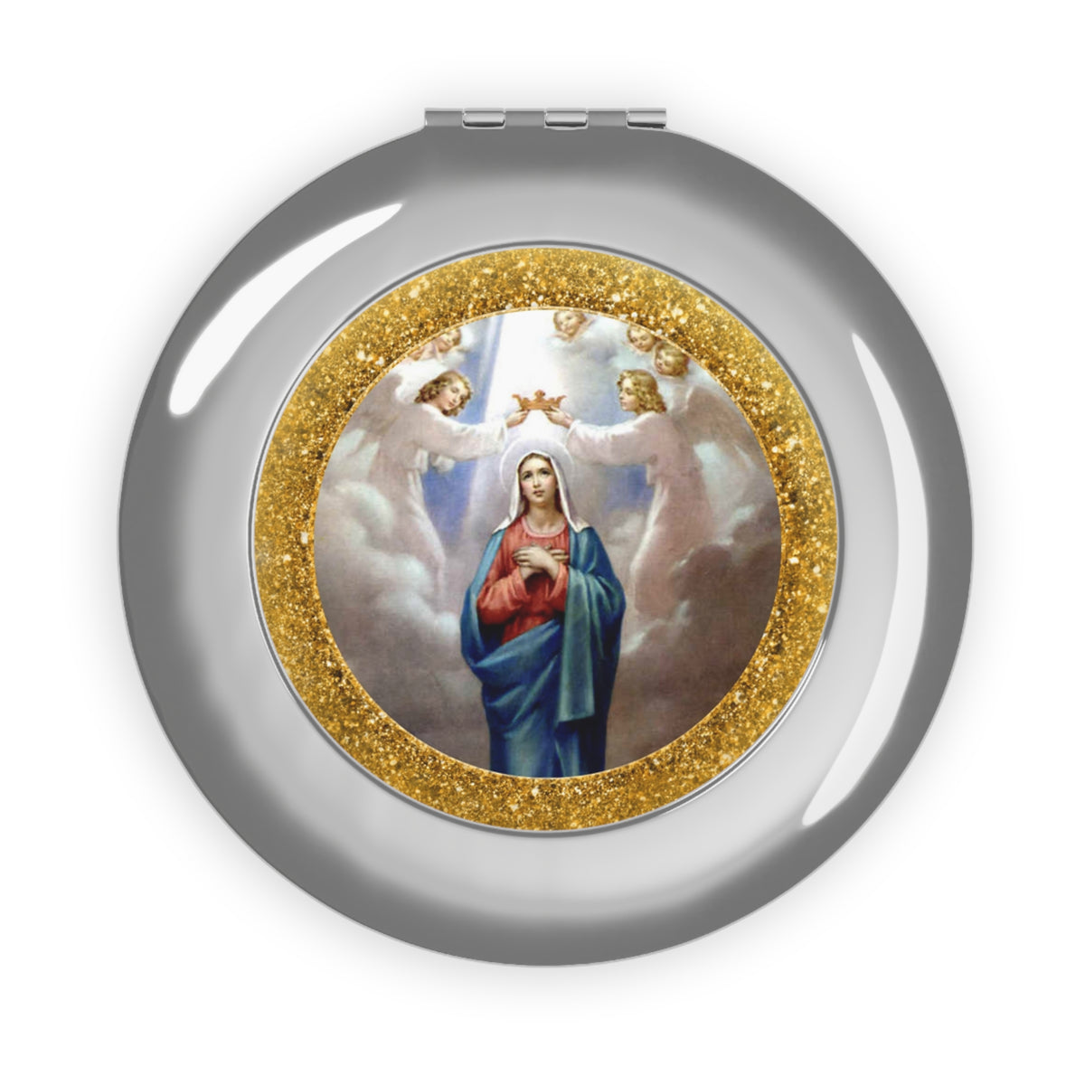 Blessed Mother Compact Travel Mirror