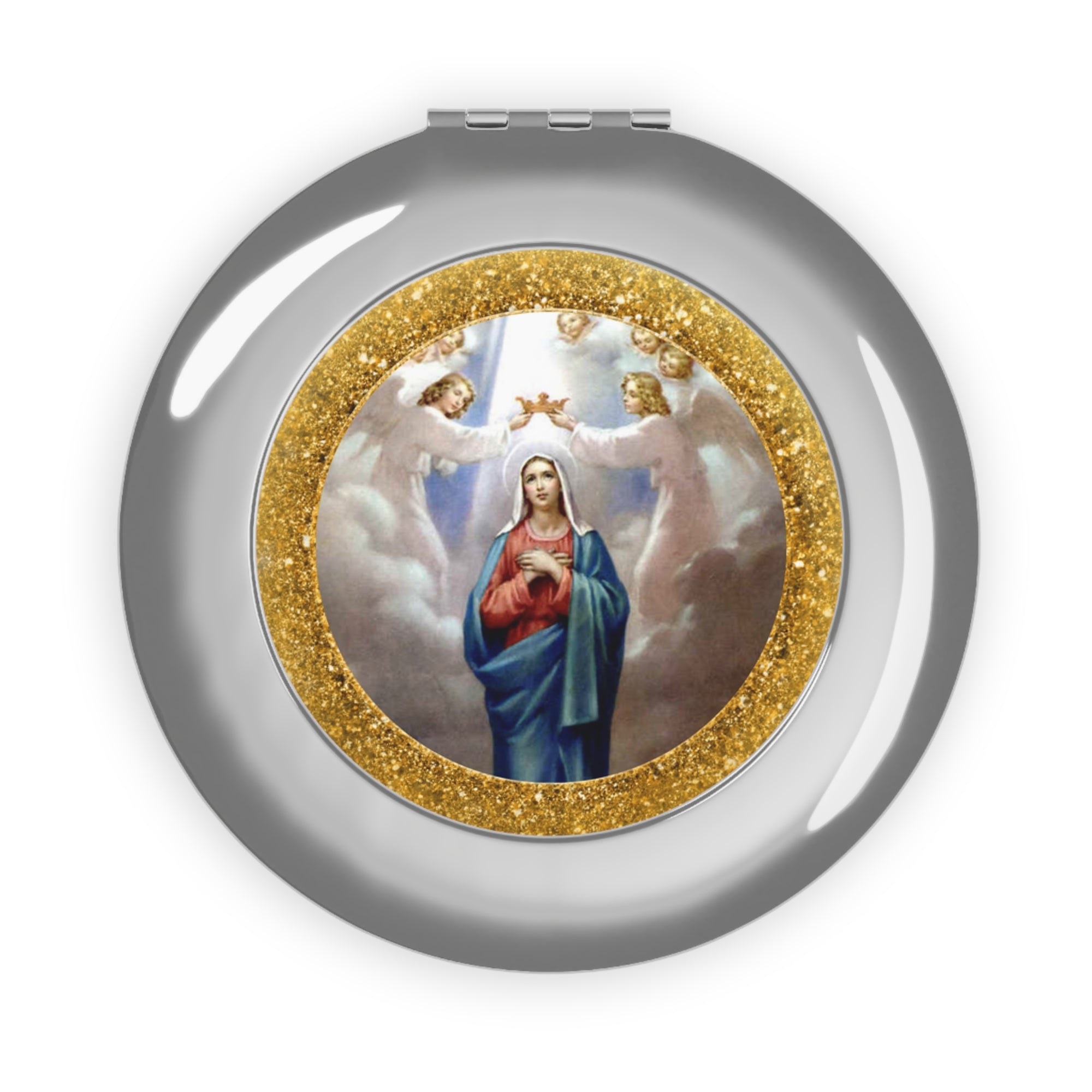 Blessed Mother Compact Travel Mirror