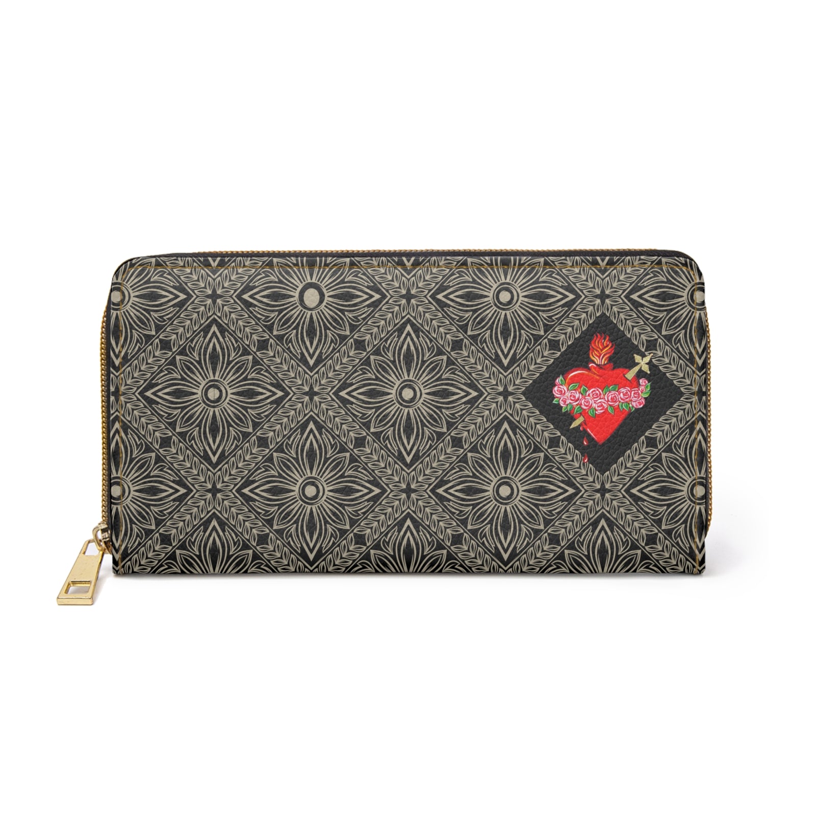 Immaculate Heart of Mary Zipper Wallet (Vegan Leather)
