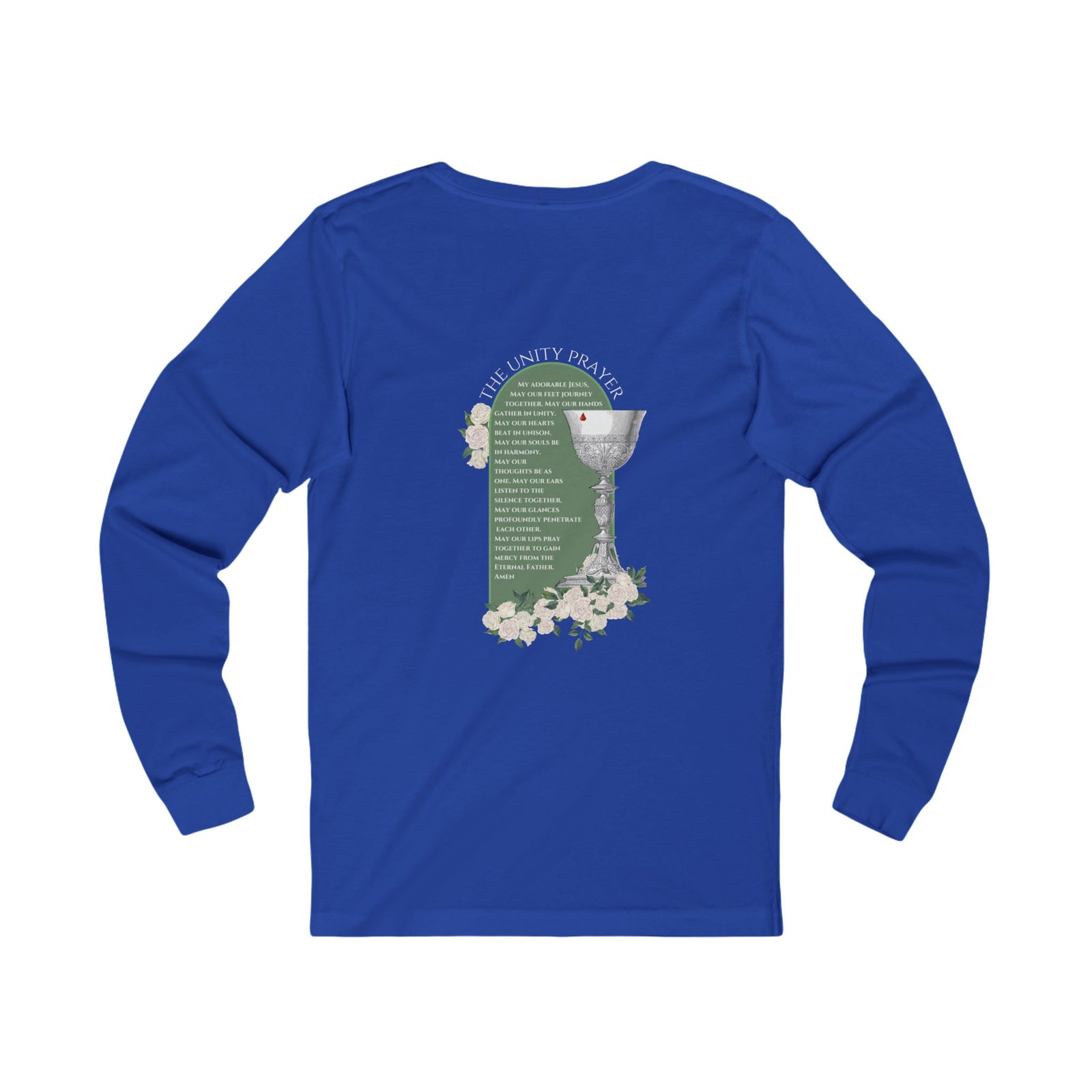 Flame of Love with The Unity Prayer Long Sleeve Unizex Tee