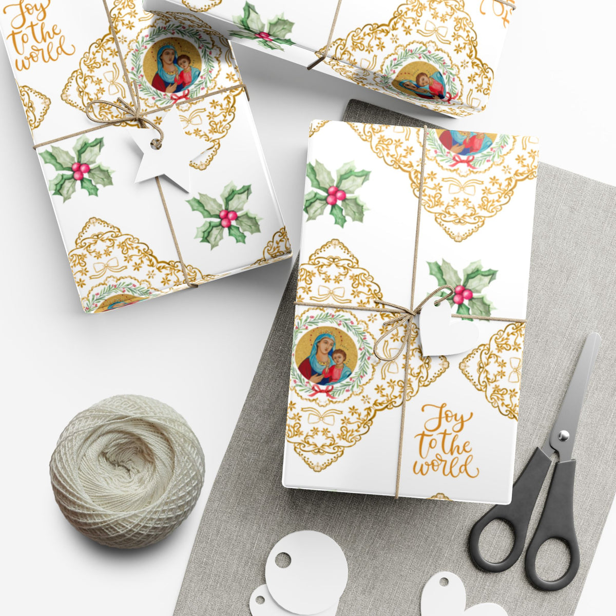 Christmas Wrapping Paper - Madonna and Child - Roll