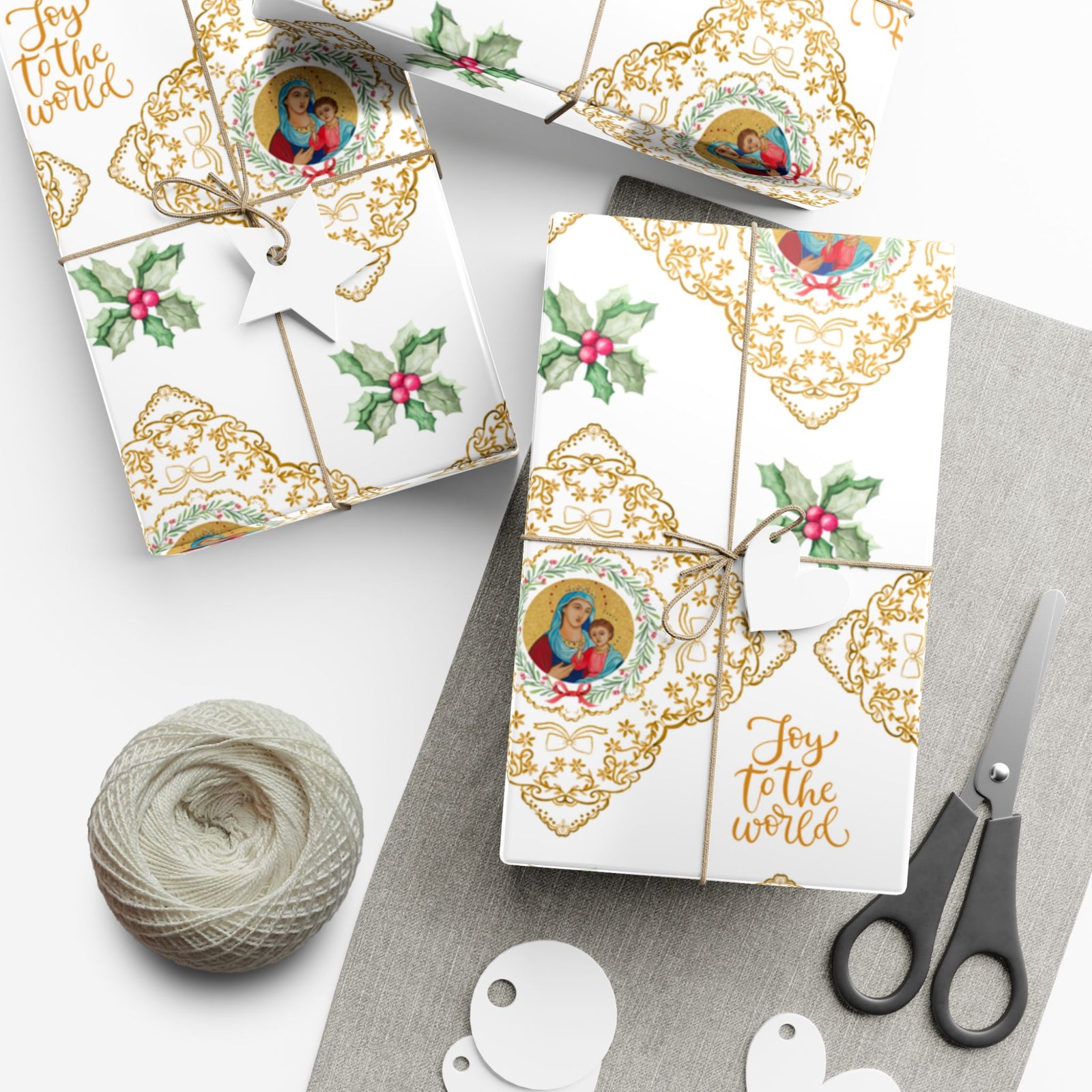 Christmas Wrapping Paper - Madonna and Child - Roll