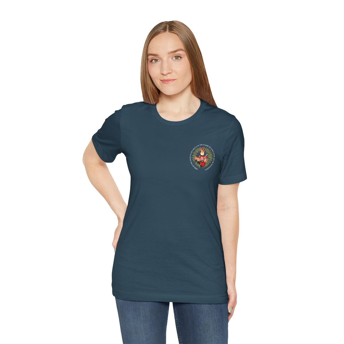 Flame of Love Tee - Devotion to the Blessed Mother - Unisex