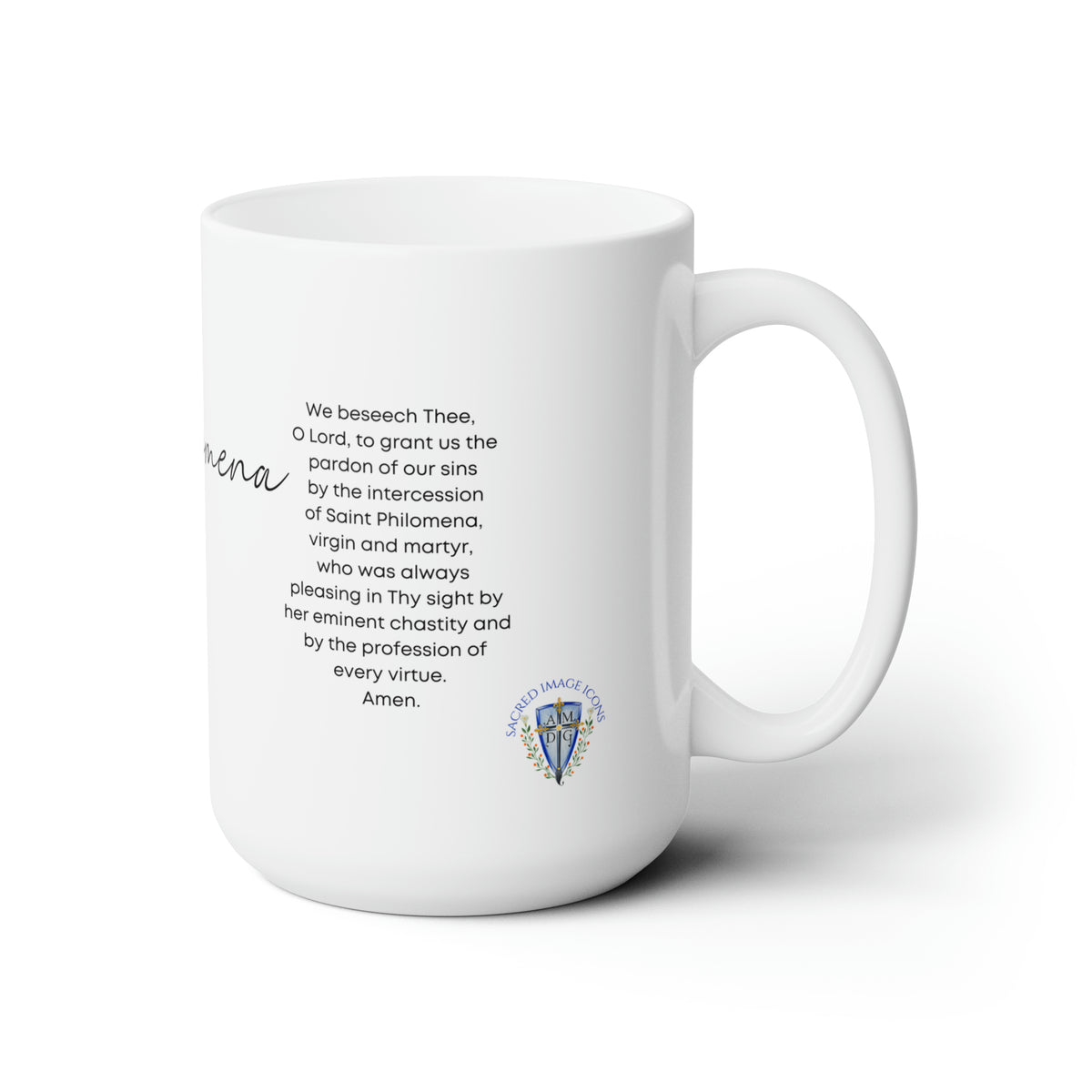Saint Philomena Prayer Mug 15oz