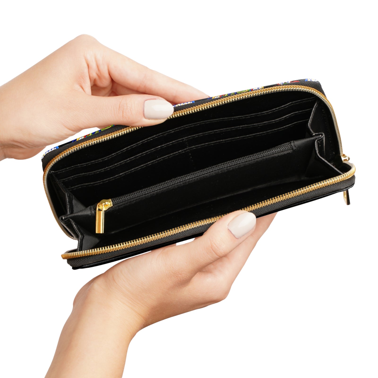 Our Lady of Guadalupe Zipper Wallet (Vegan Leather)
