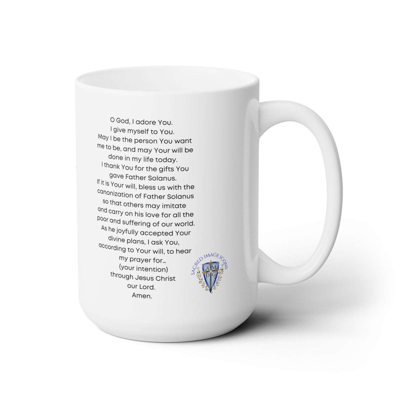 Blessed Solanus Casey Prayer Mug 15oz