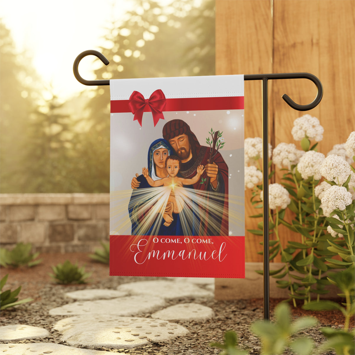Garden Flag - Holy Family Christmas Decor
