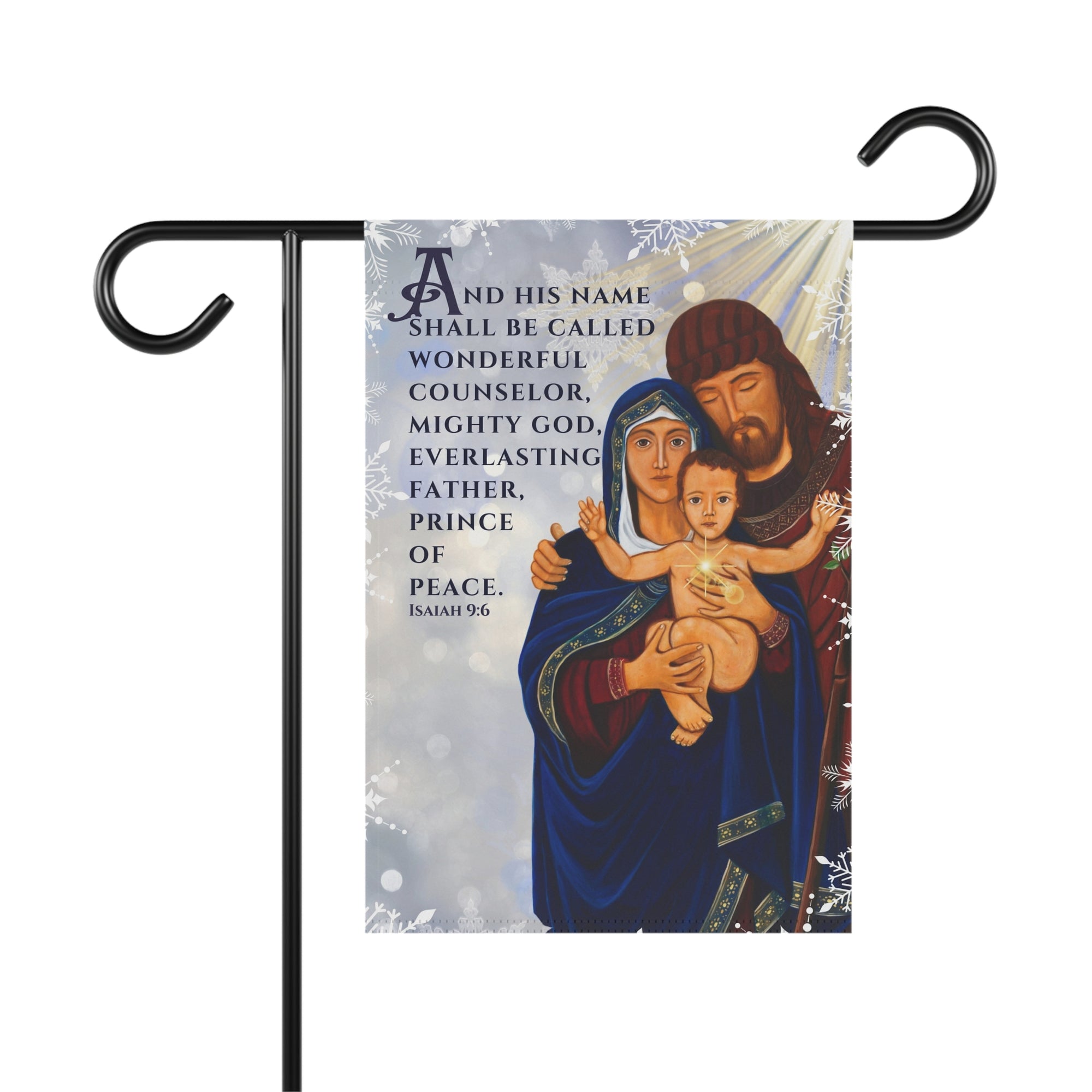 And His Name Shall be Called Emmanuel Christmas Garden Flag