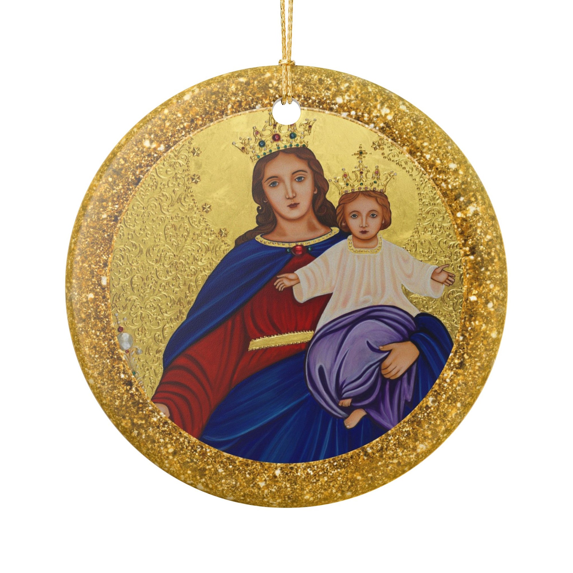 Our Lady of Good Council Ceramic Christmas Ornament