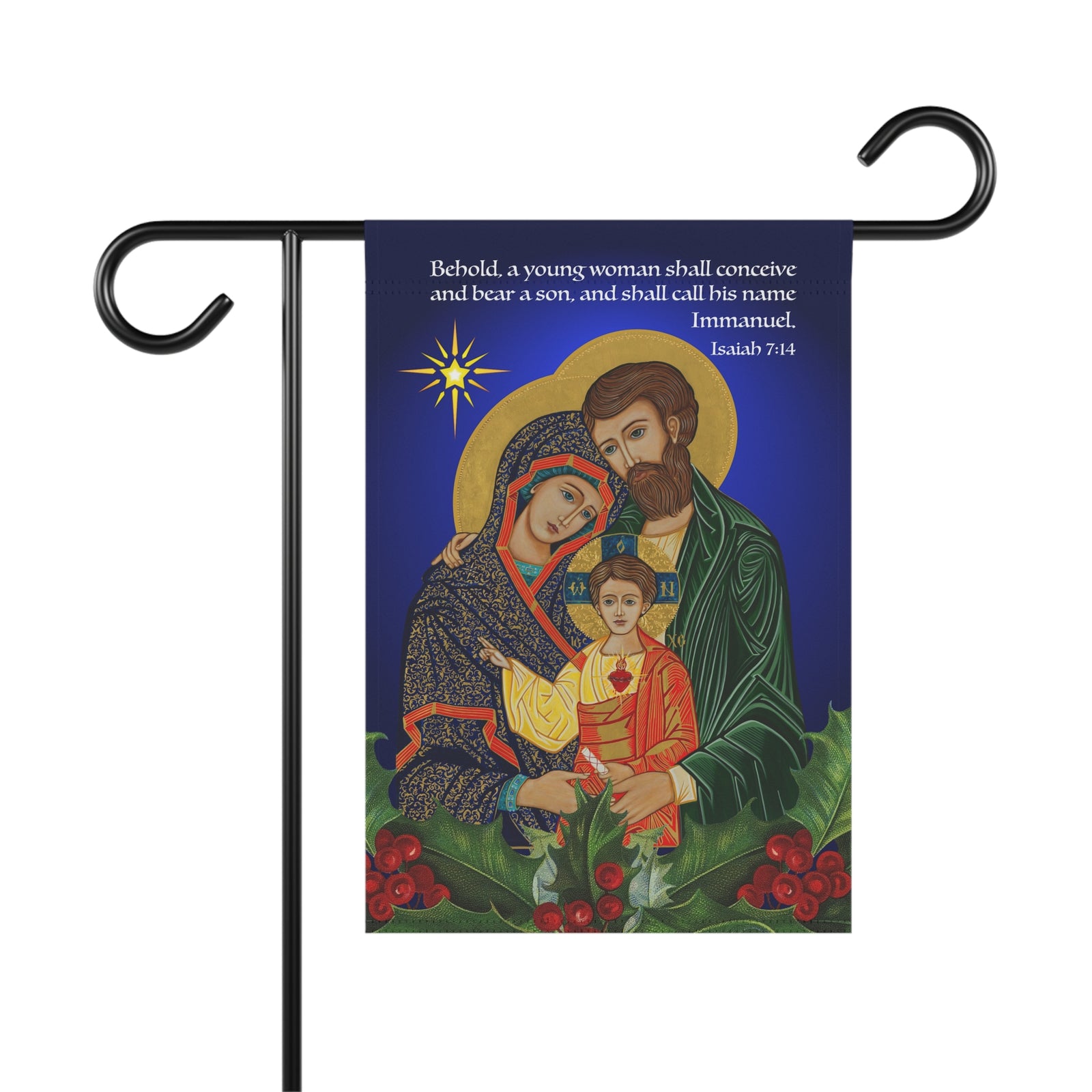 Holy Family Christmas Garden Flag