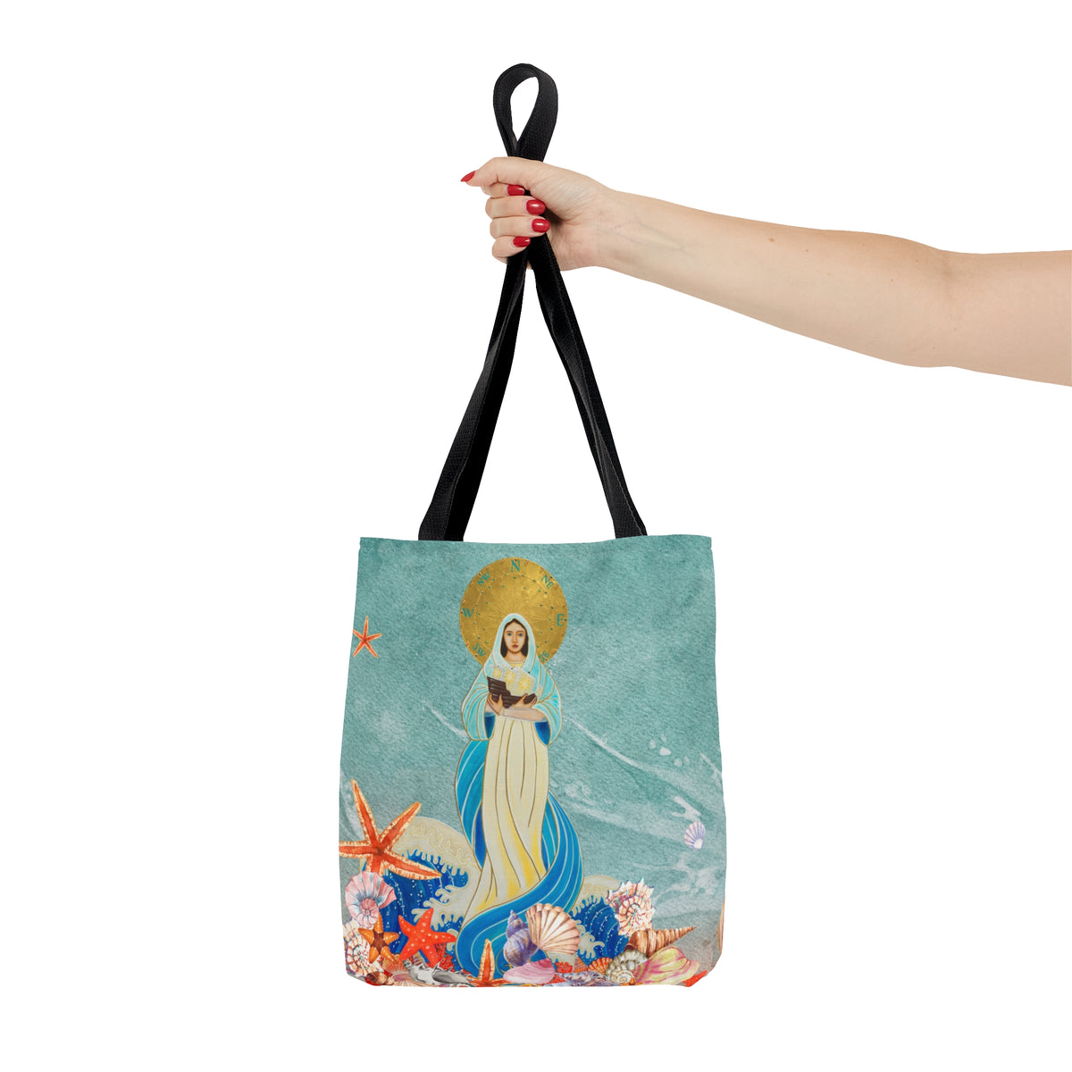 Our Lady Star of the Sea 13x13 Tote Bag