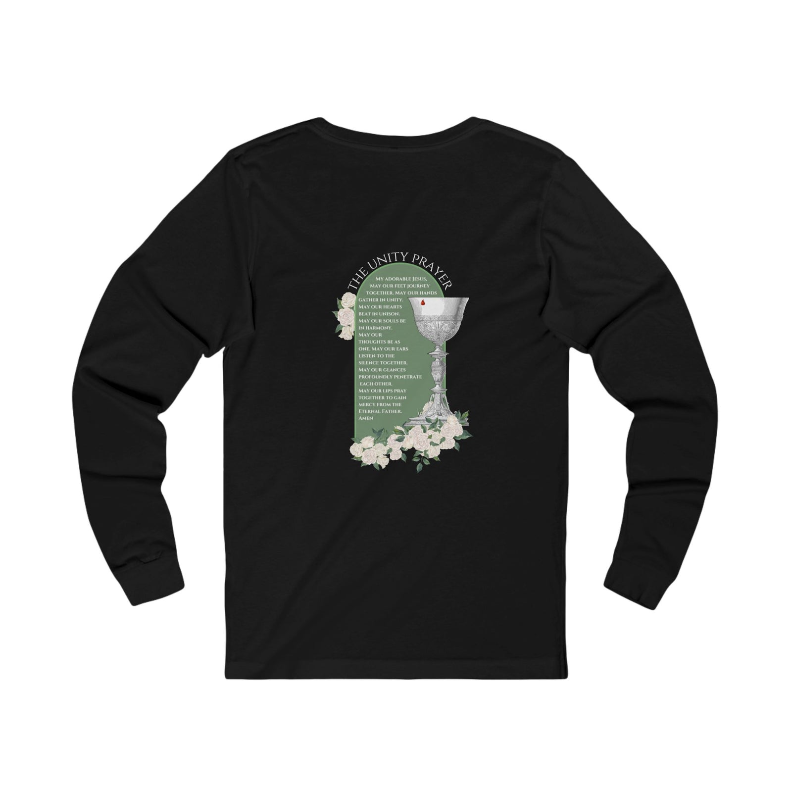 Flame of Love with The Unity Prayer Long Sleeve Unizex Tee