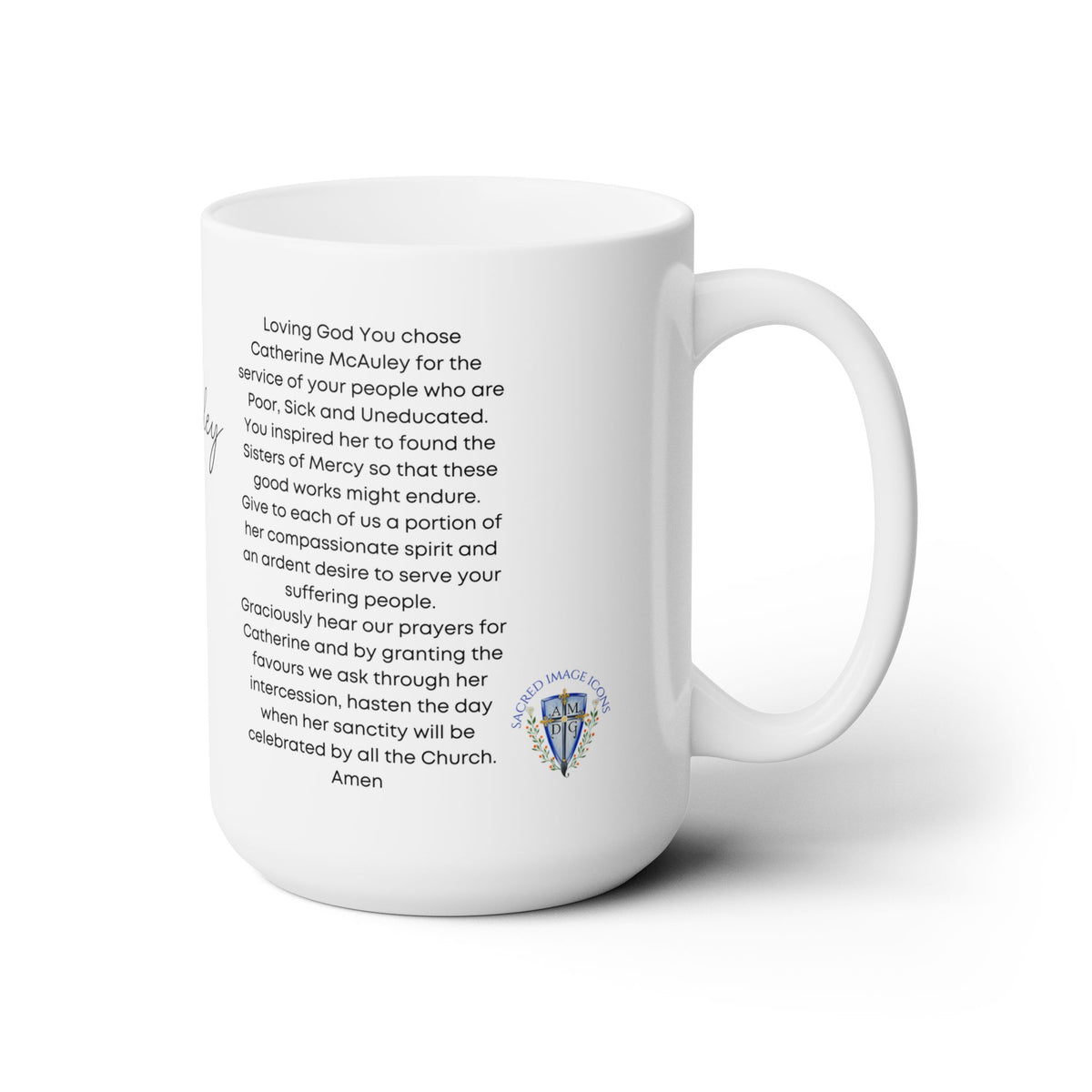 Venerable Cathrine McAuley Prayer Mug 15oz