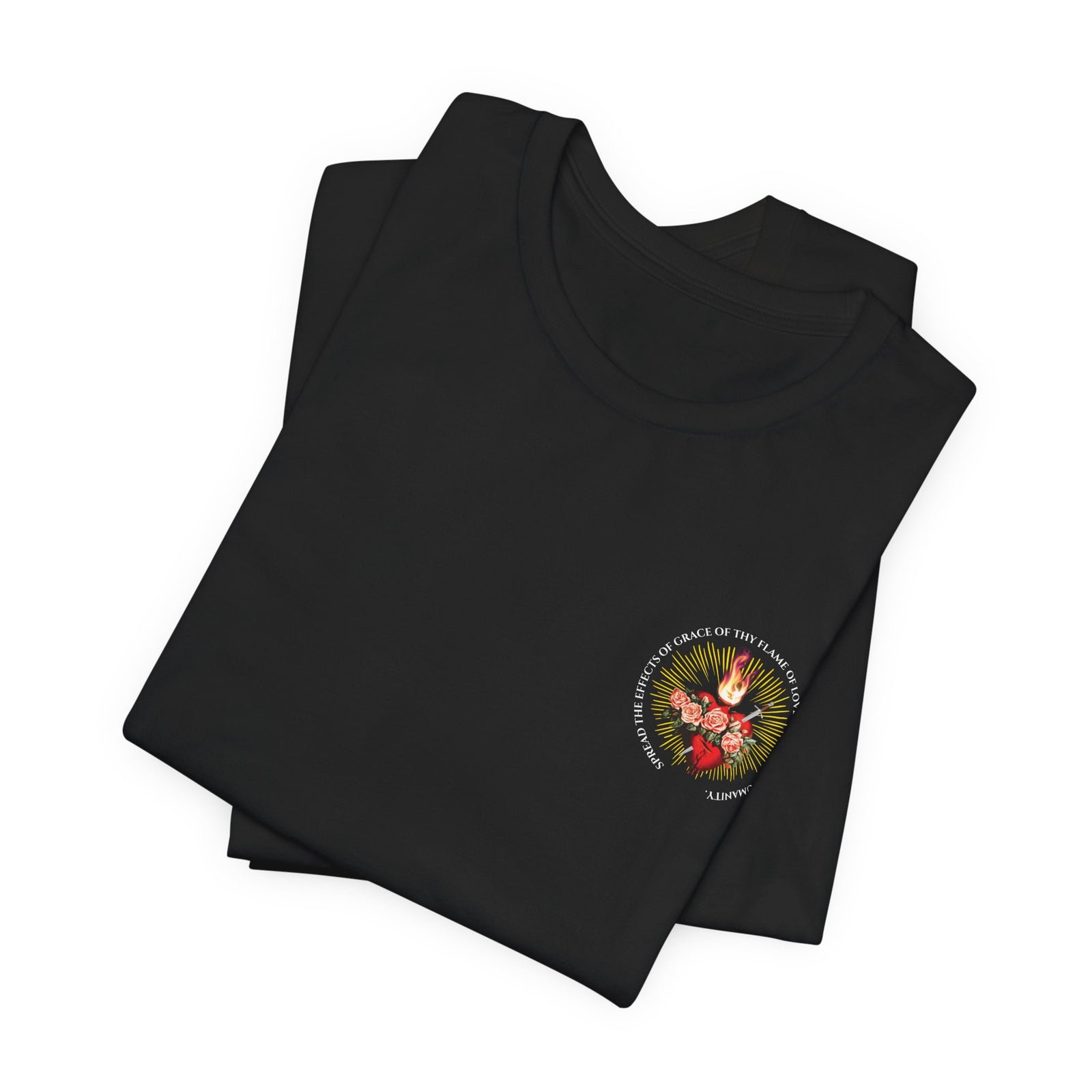 Flame of Love with Unity Prayer & Chalice - Short Sleeve Tee