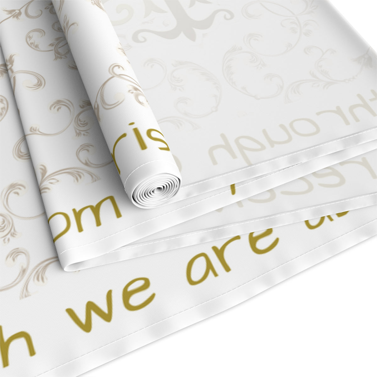 Bless us O Lord Table Runner in Cotton Twill or Poly