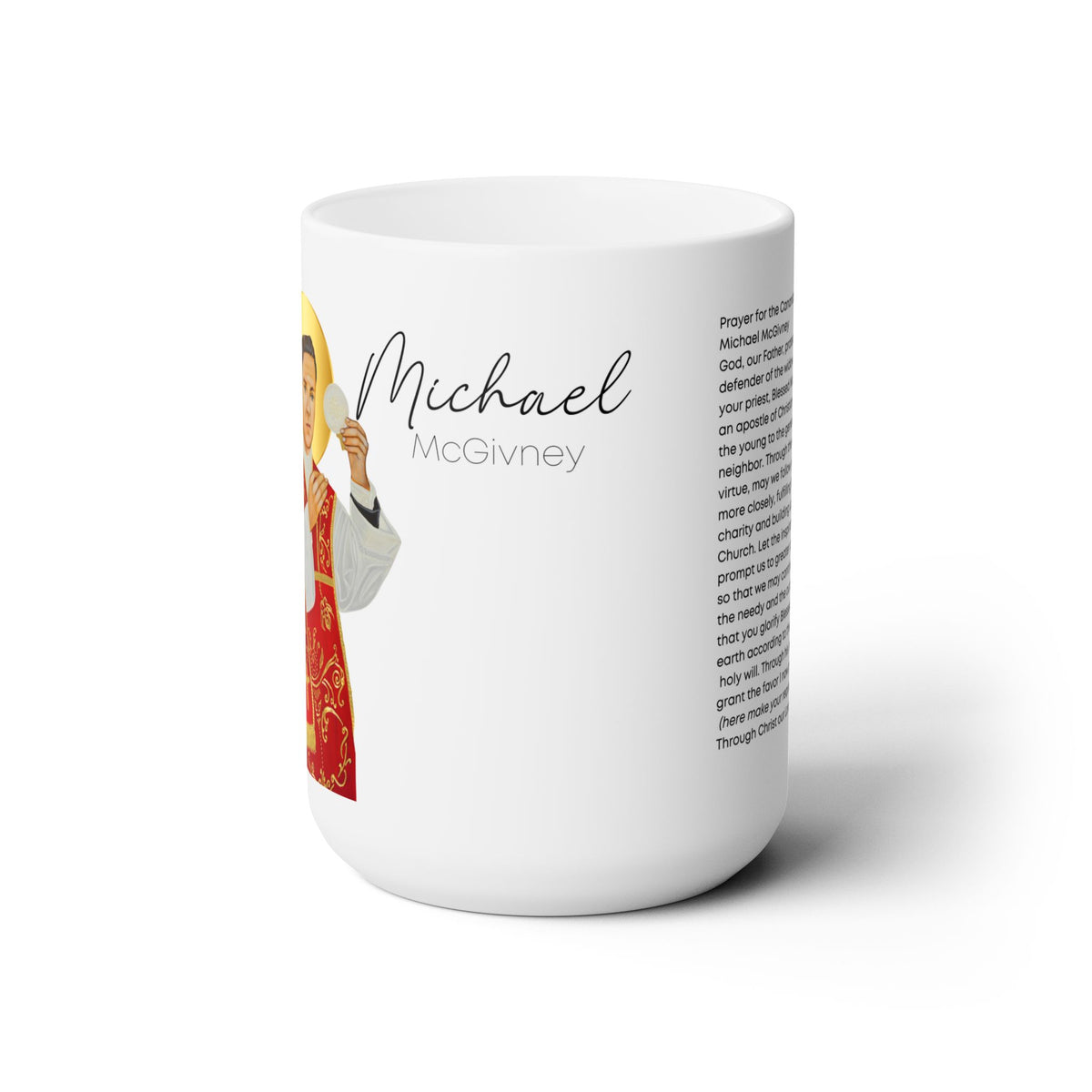 Blessed Michael McGivney Prayer Mug 15oz