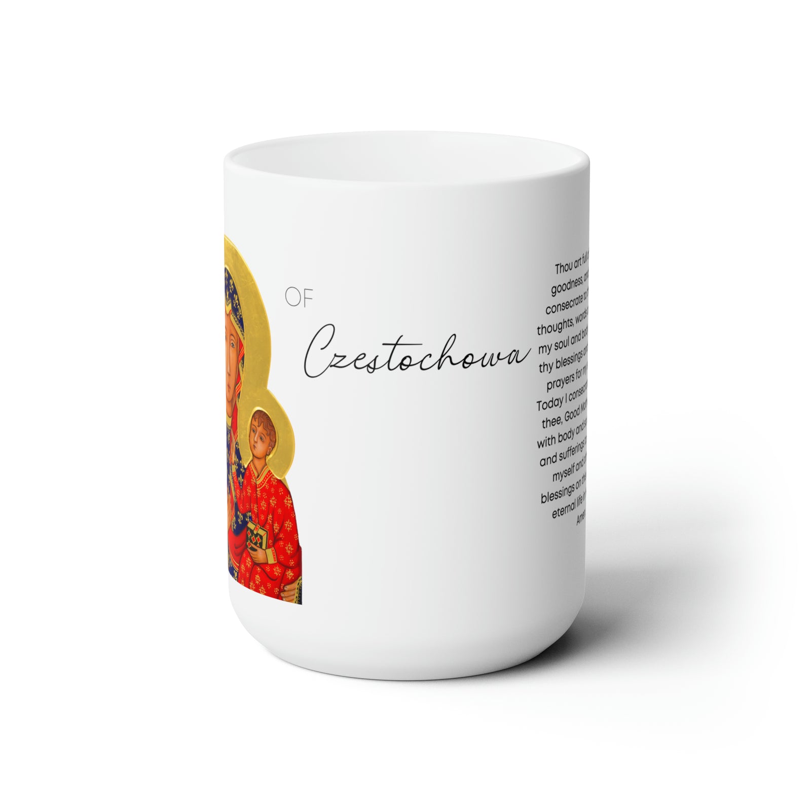 Our Lady of Czestochowa Prayer Mug 15oz