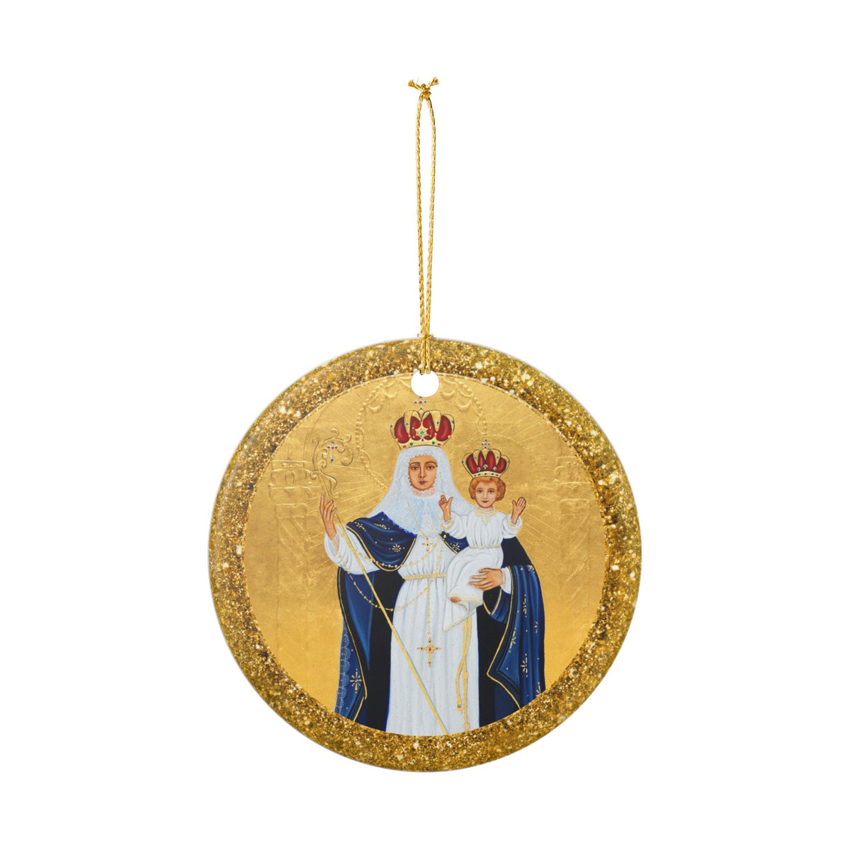 Our Lady of Good Success Ceramic Christmas Ornament