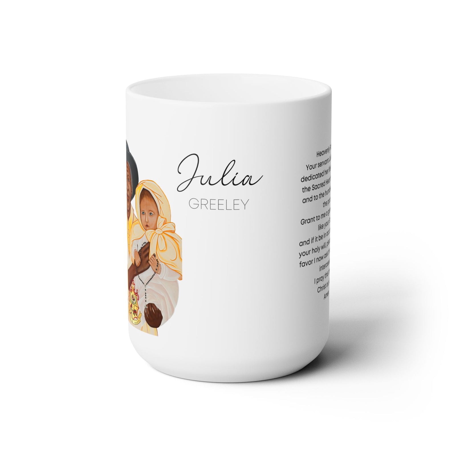 Julia Greeley Servant of God Prayer Mug 15oz