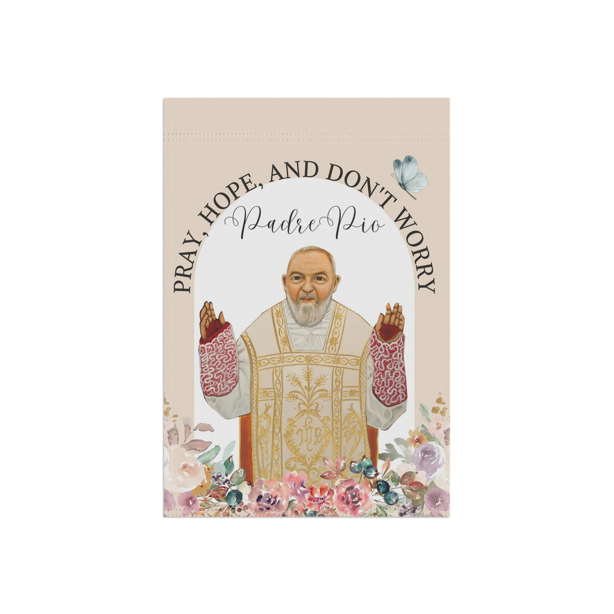 Saint Padre Pio Garden Flag
