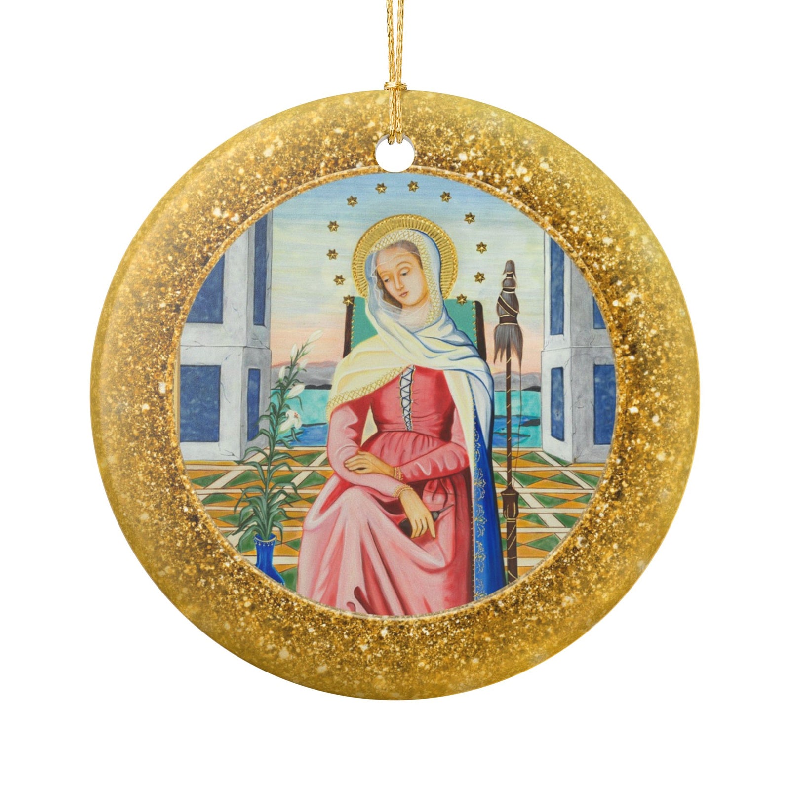 Mater Admirabilis Ceramic Christmas Ornament