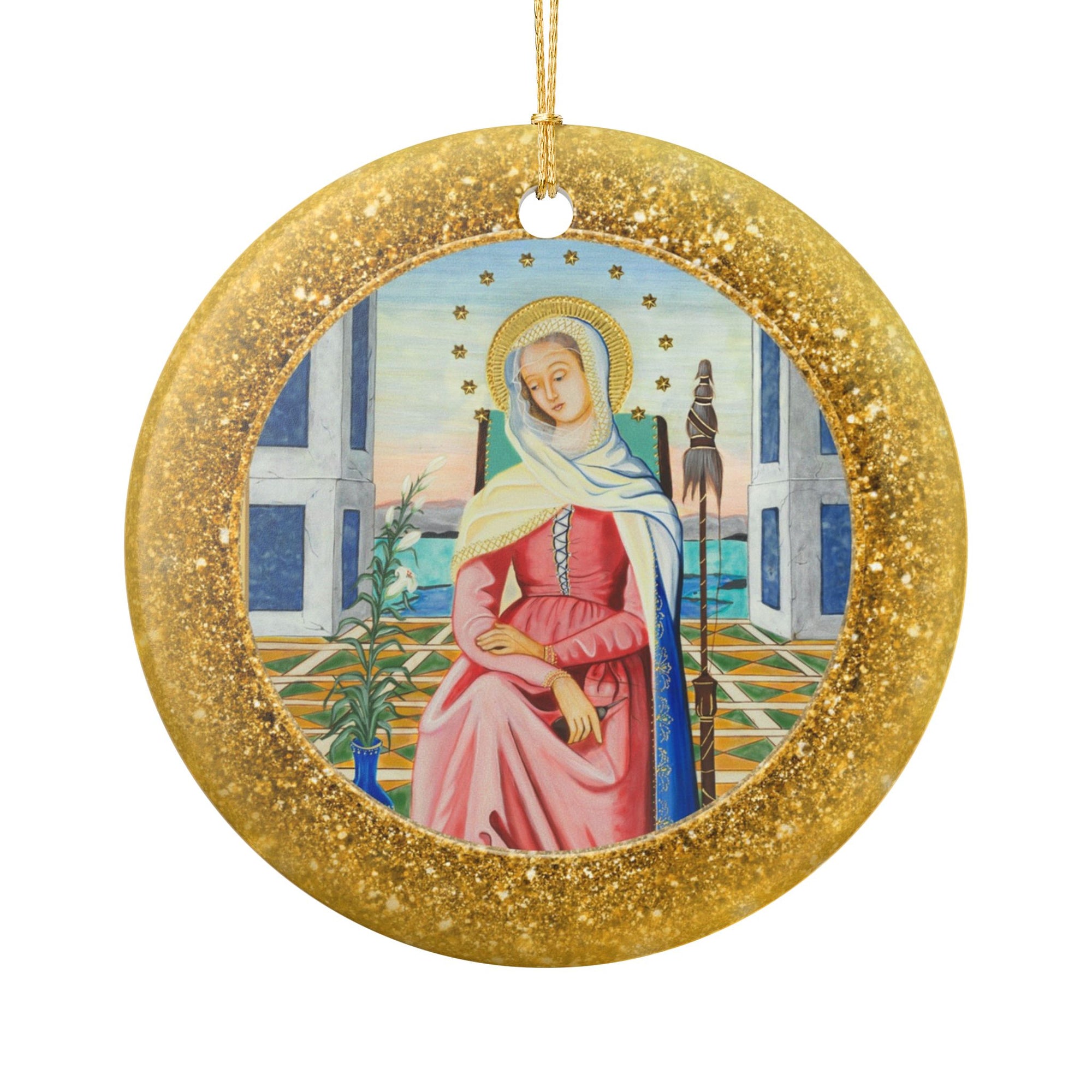 Mater Admirabilis Ceramic Christmas Ornament