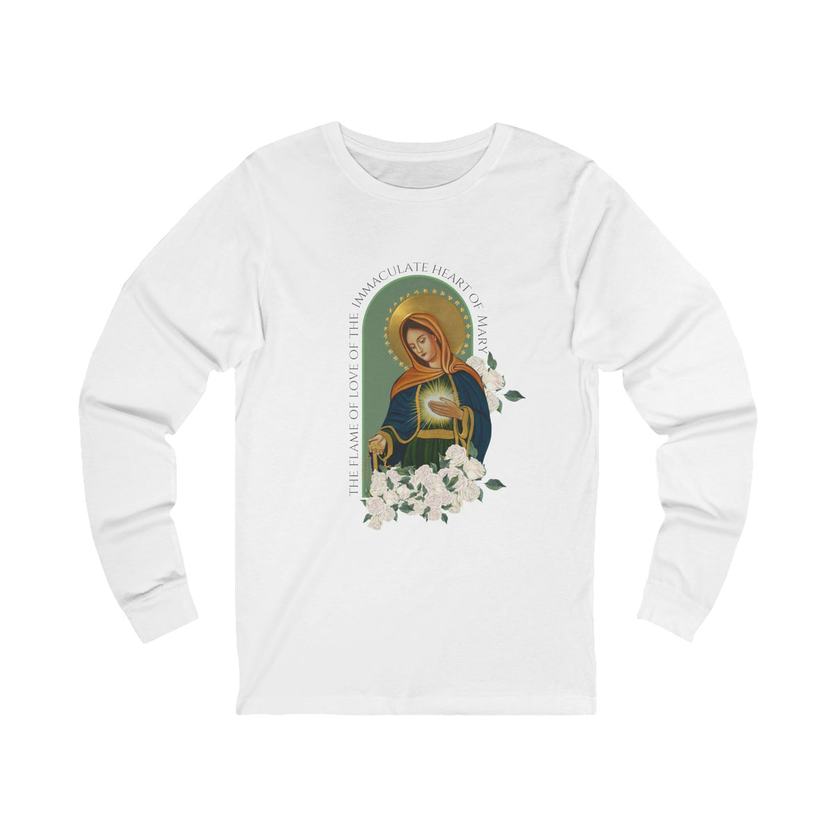 Flame of Love Spiritual Long Sleeve Unisex  Tee