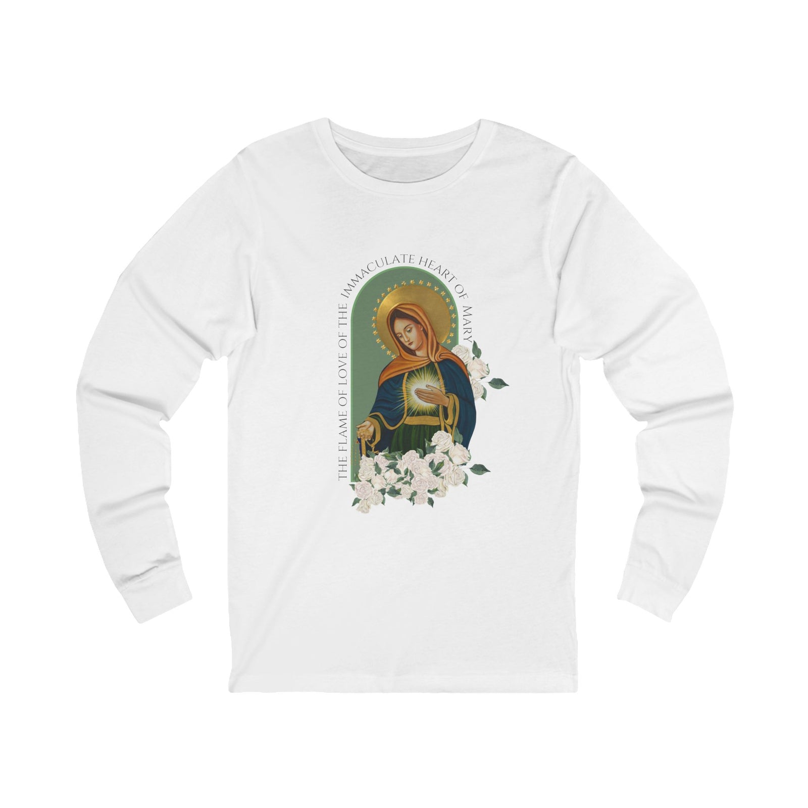 Flame of Love Spiritual Long Sleeve Unisex  Tee