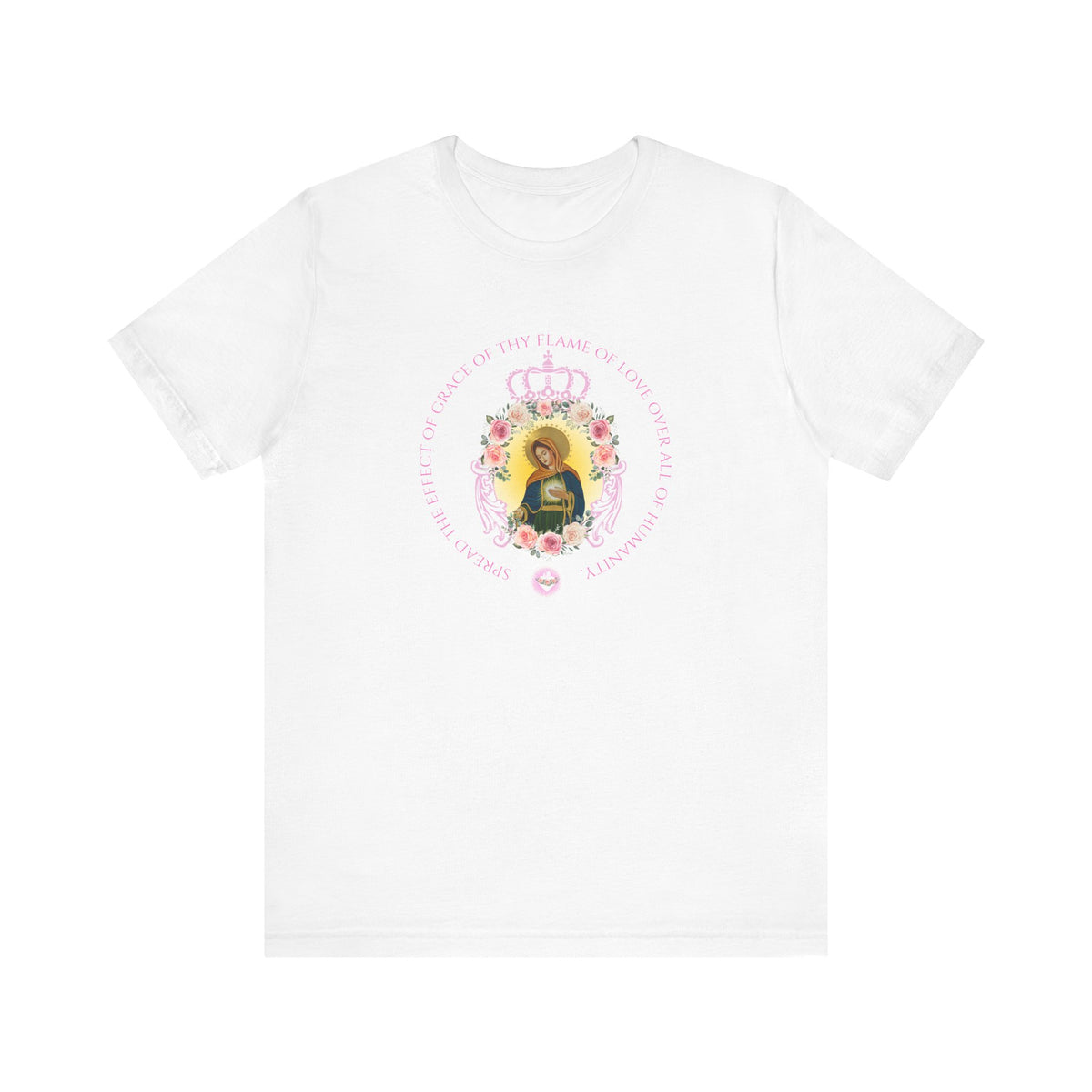 Flame of Love Tee with unity prayer - Unisex