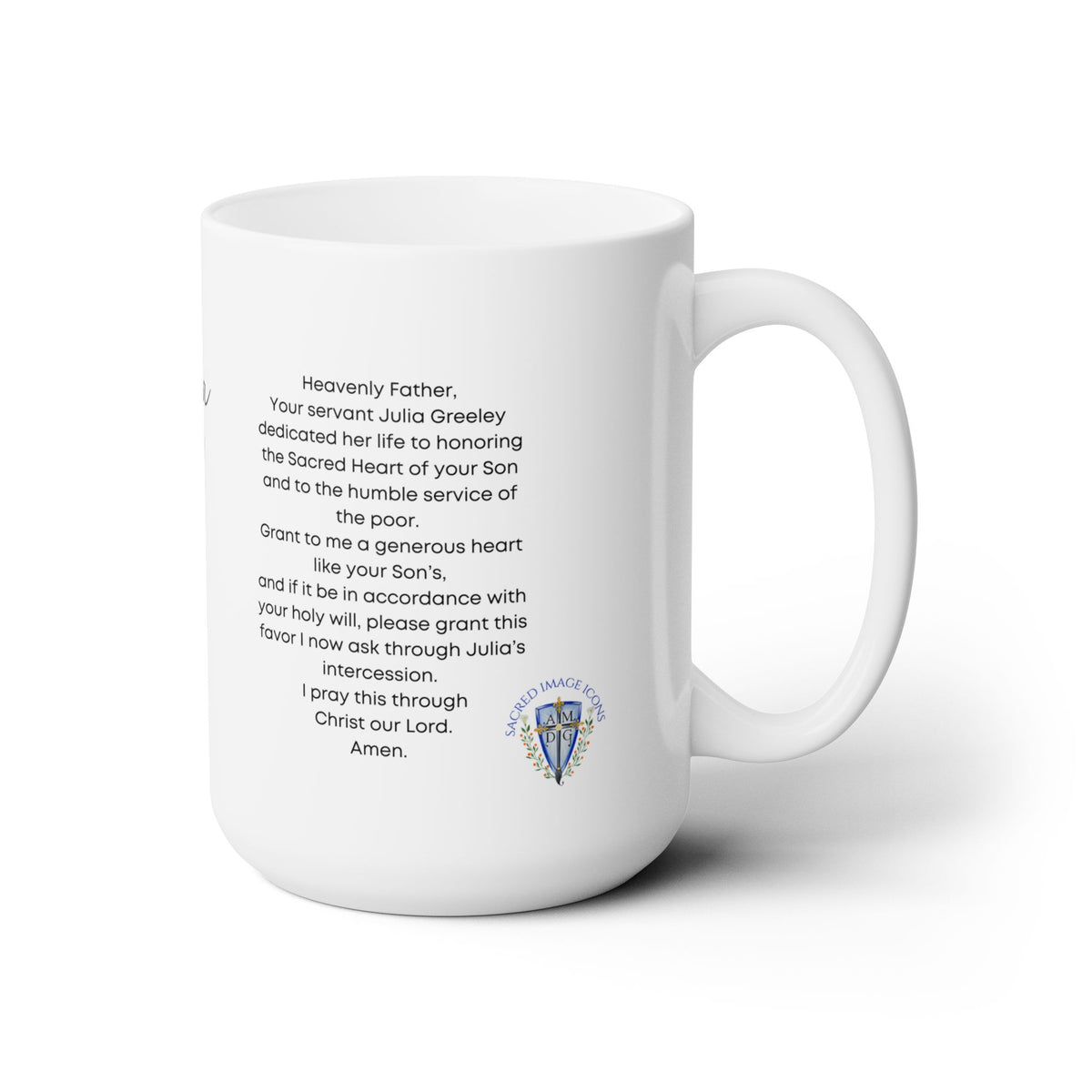 Julia Greeley Servant of God Prayer Mug 15oz