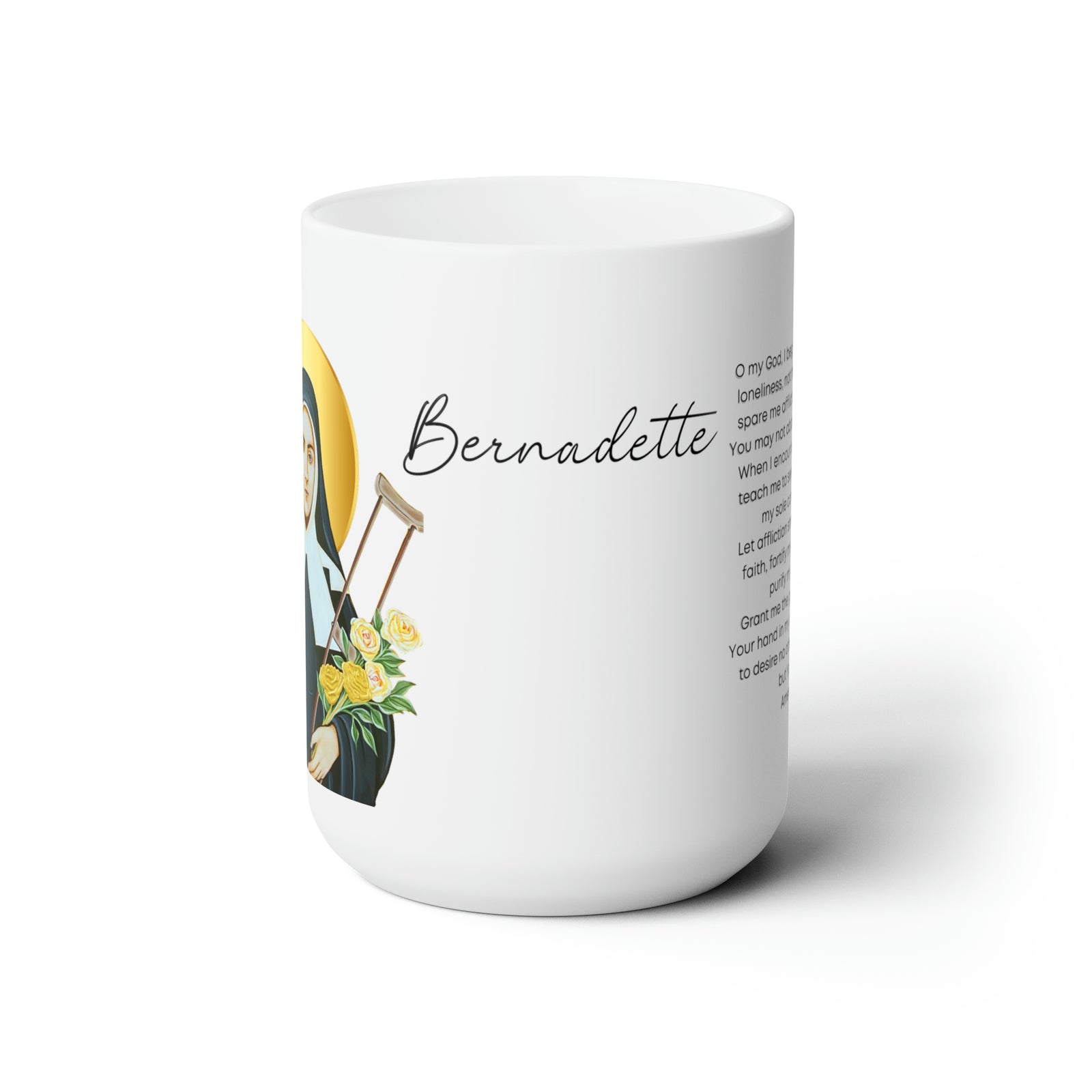 Saint Bernadette Prayer Mug 15oz