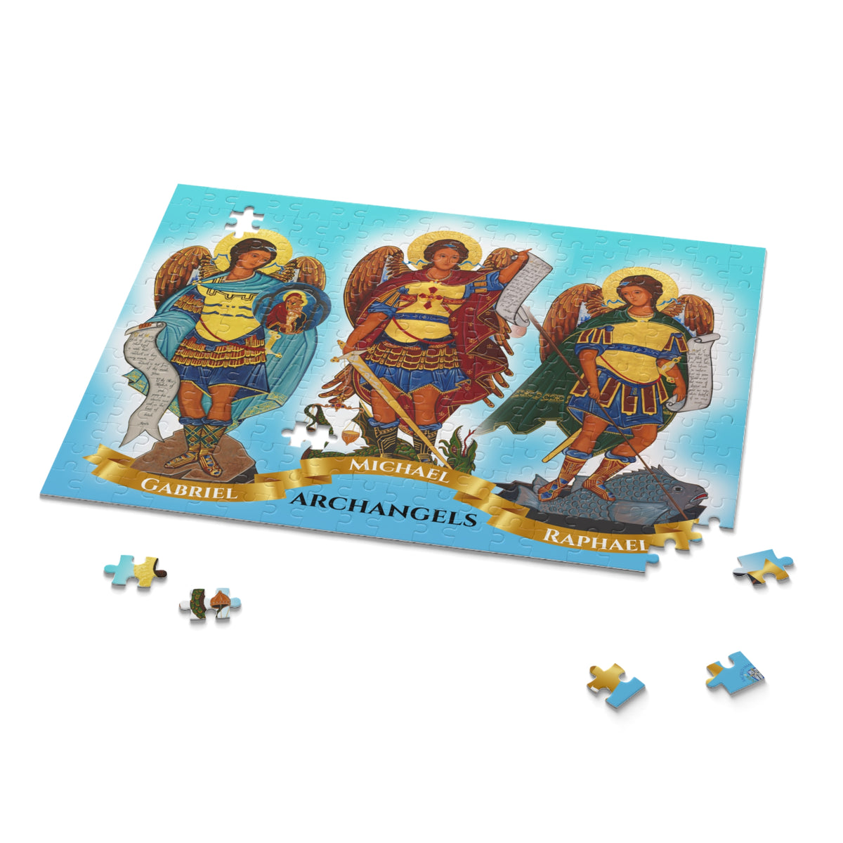 The Archangels Puzzle - Michael, Gabriel &amp; Raphael (120, 252, 500-Piece)