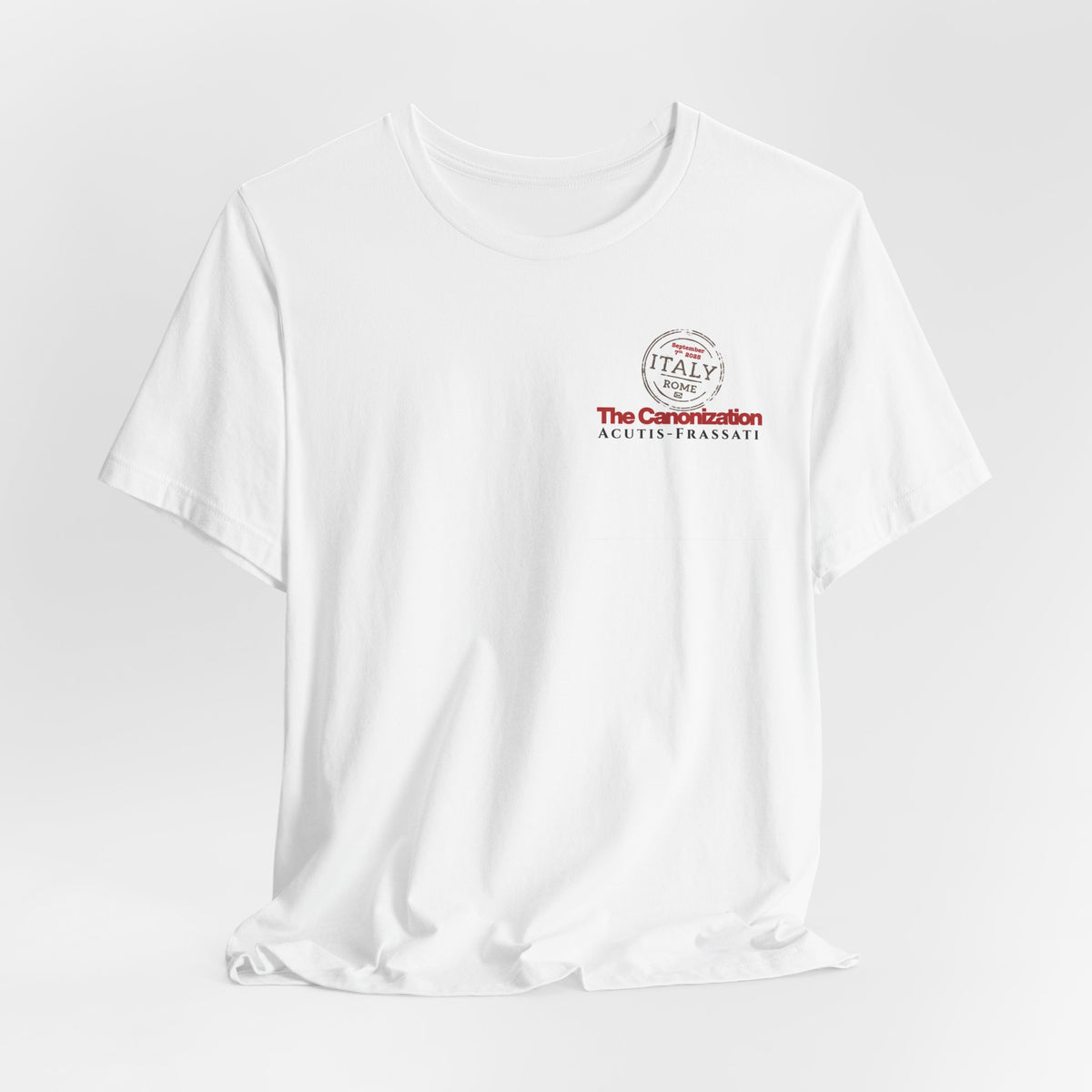 Canonization Commemoration Tee Shirt for Carlo Acutis and Pier Giorgio Frassati