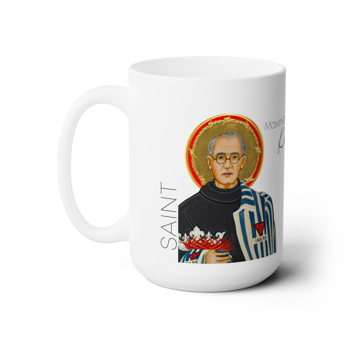 Saint Maximillian Kolbe Prayer Mug 15oz