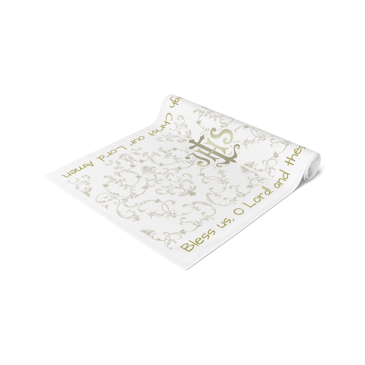 Bless us O Lord Table Runner in Cotton Twill or Poly