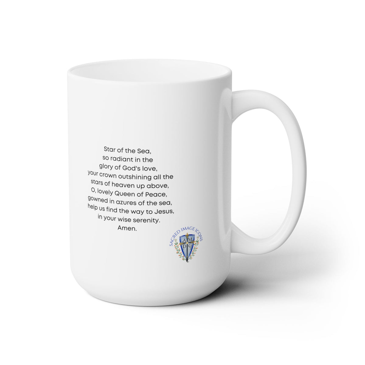 Our Lady Star of the Sea Prayer Mug 15oz