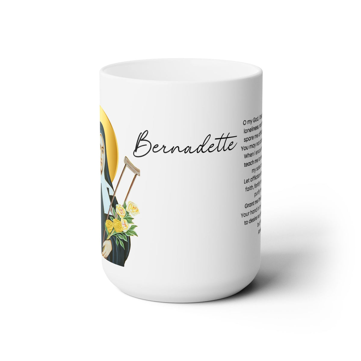 Saint Bernadette Prayer Mug 15oz