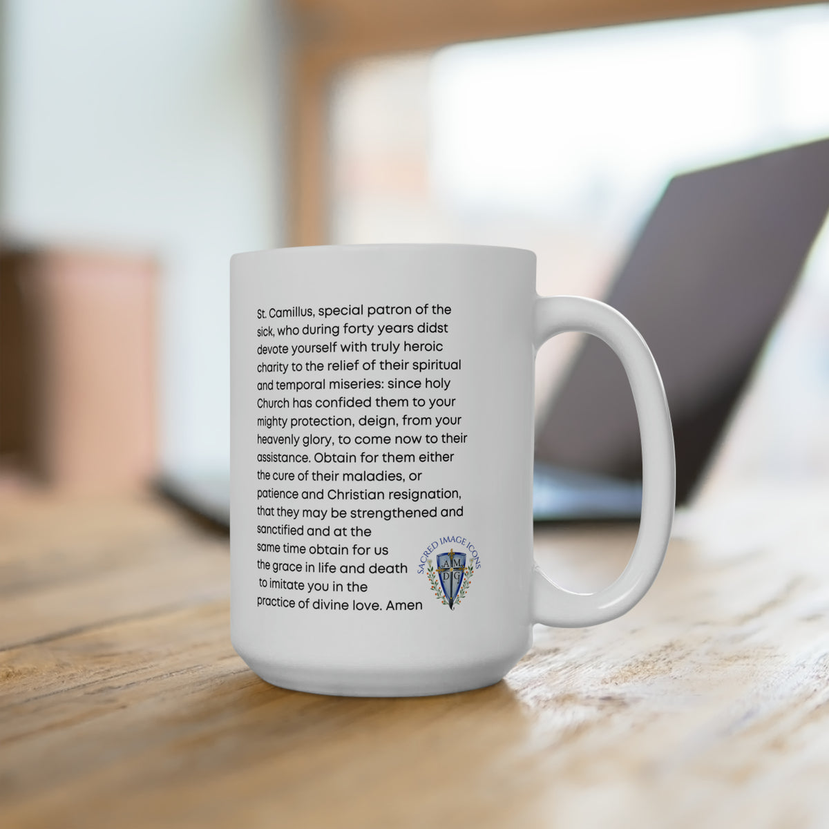 Saint  Camillus de Lellis Prayer Mug 15oz