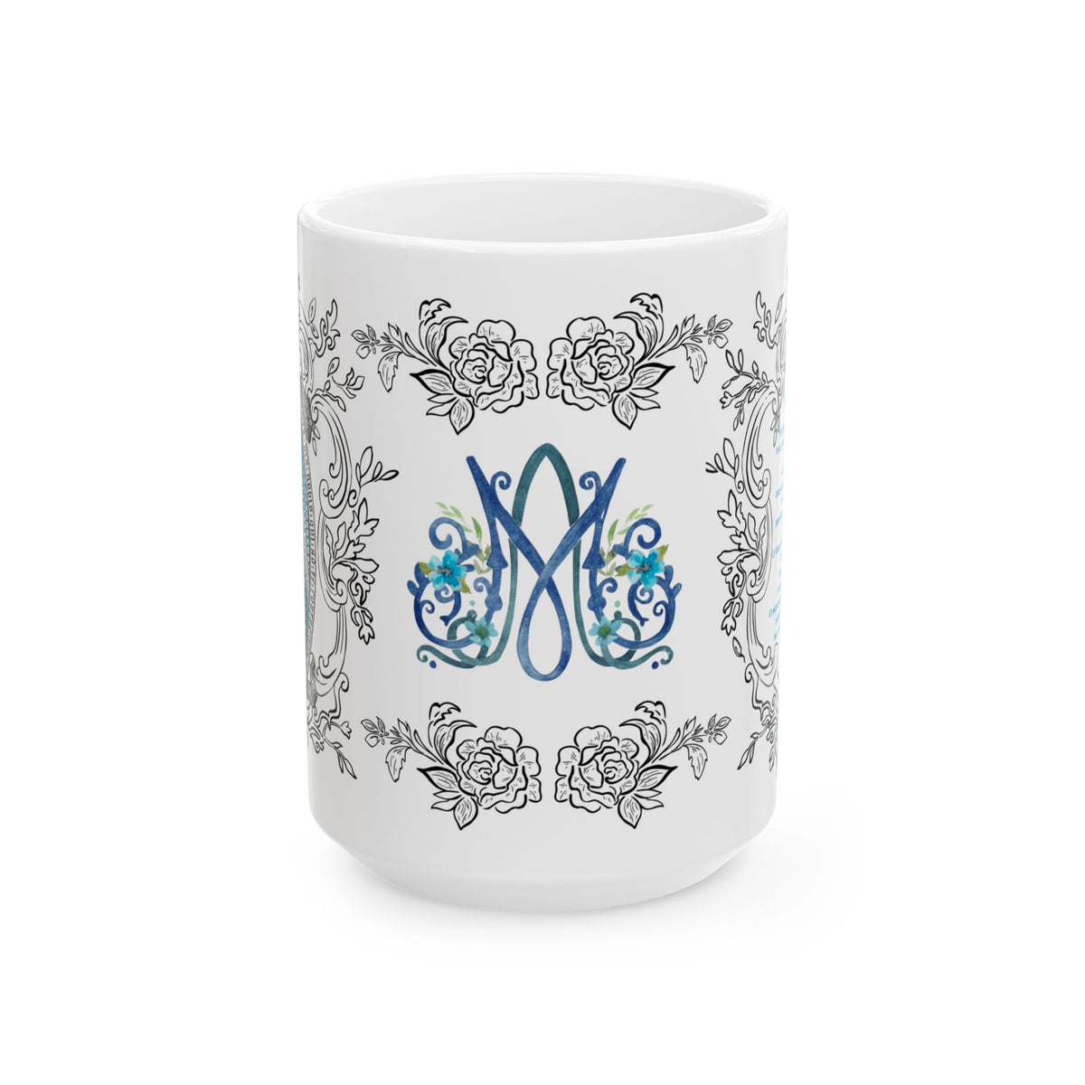 Ave Maria Ceramic Prayer Mug