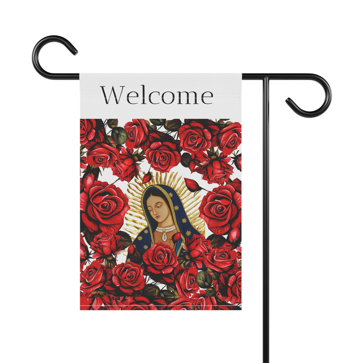 Welcome to her Garden (Guadalupe) Garden Flag